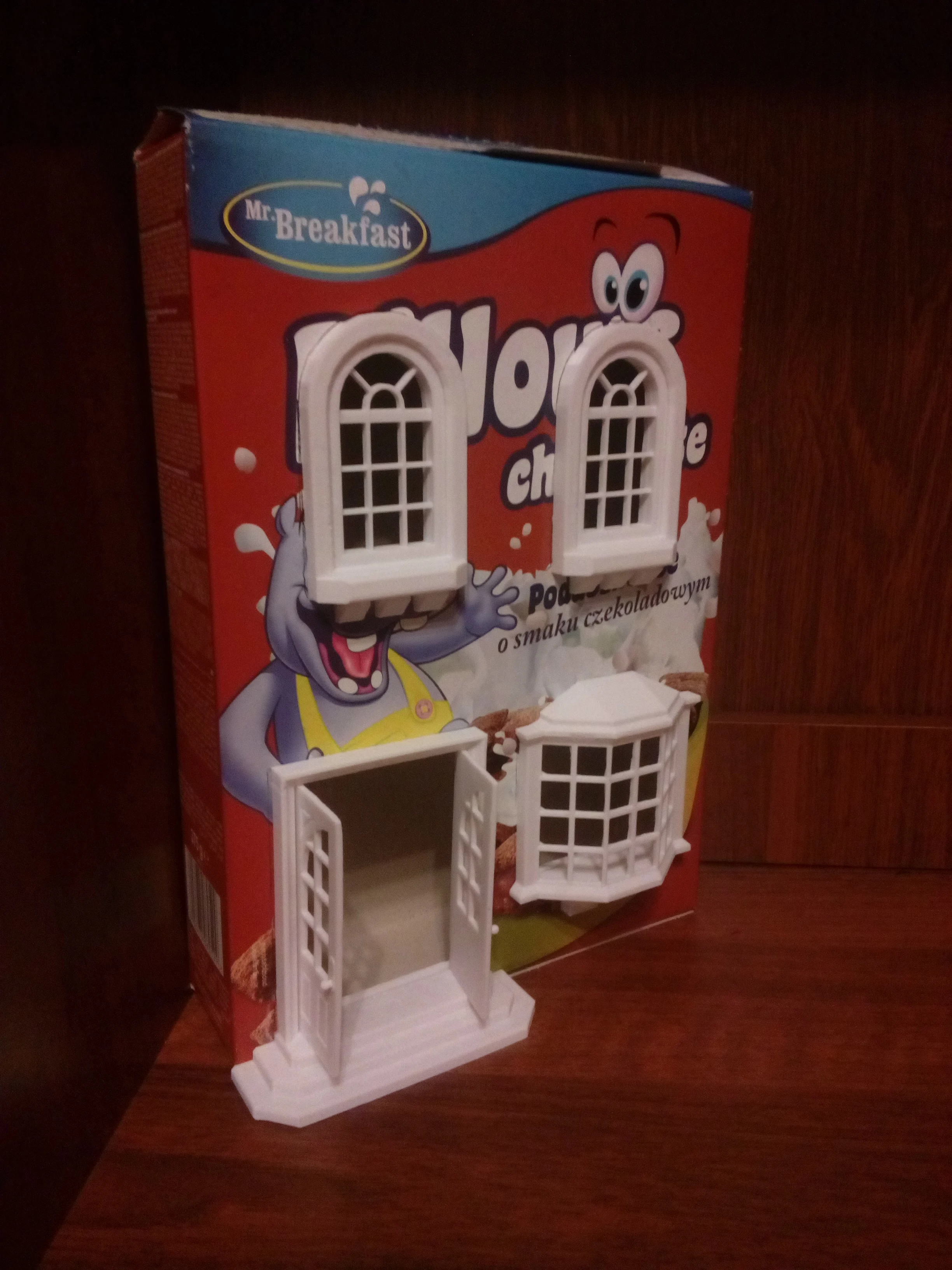 cereal box house