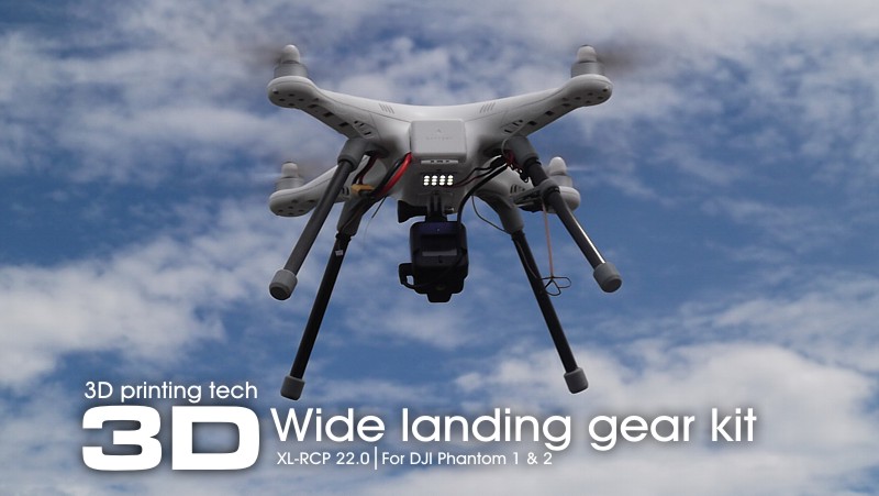 XL-RCP 22.0 Wide landing gear kit for DJI Phantom series