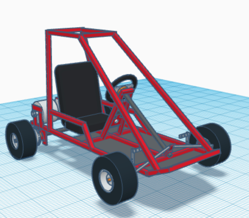 Single seat go kart (no suspension)