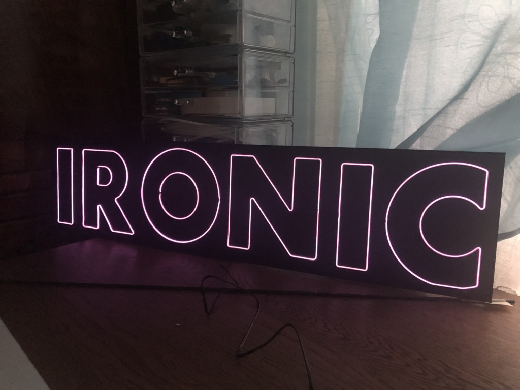 IRONIC - EL wire project