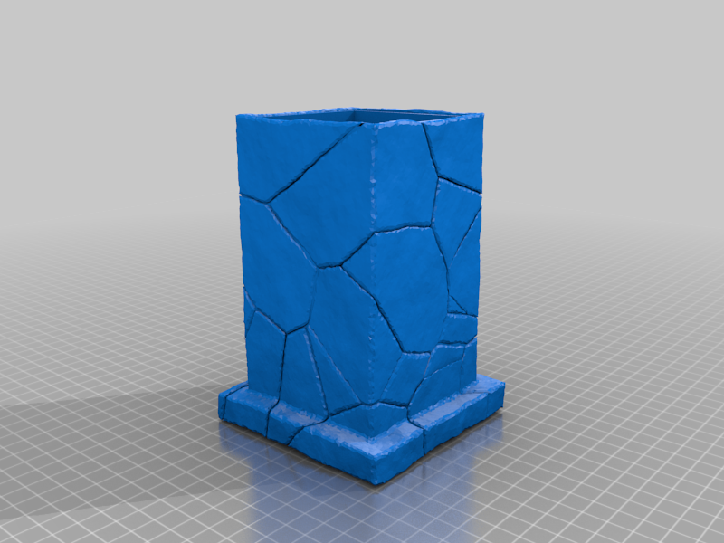 Broken stone pillar