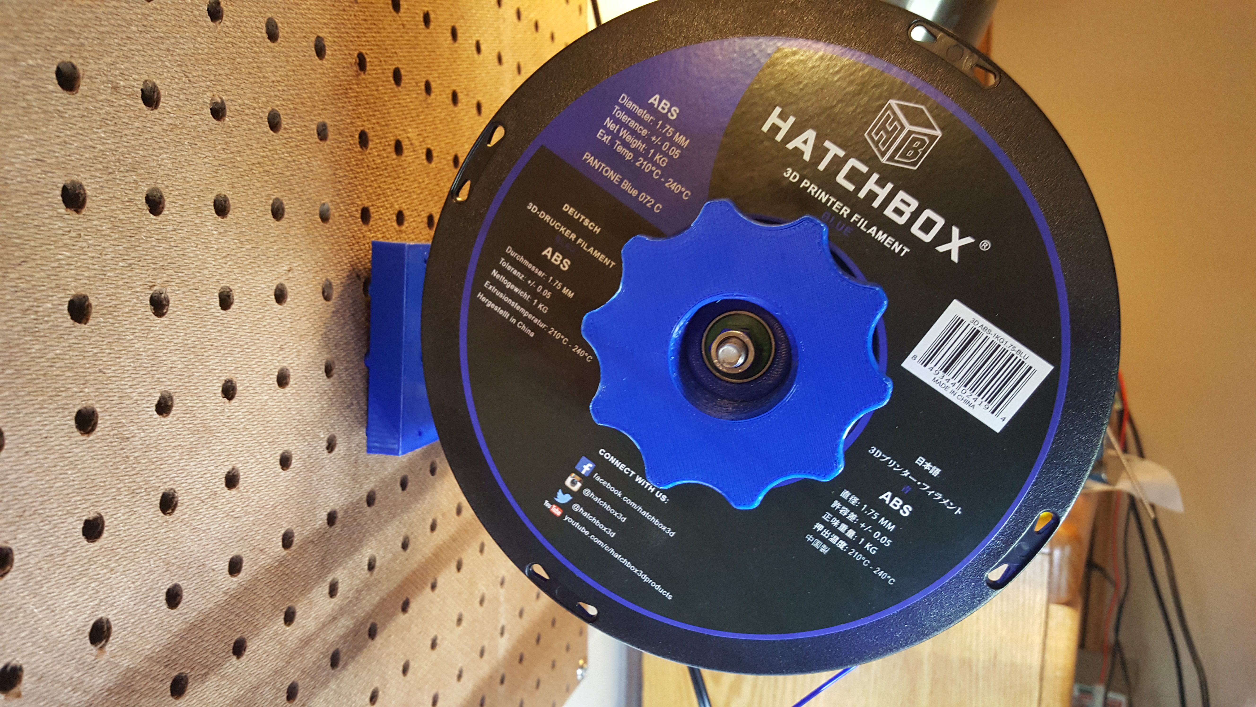 Pegboard Universal Spool Holder