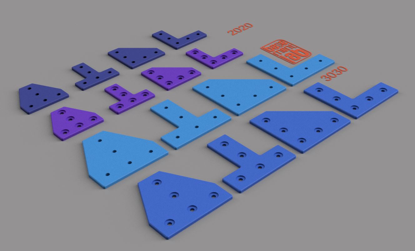 2020 / 3030 T-Slot Framing Structural Brackets