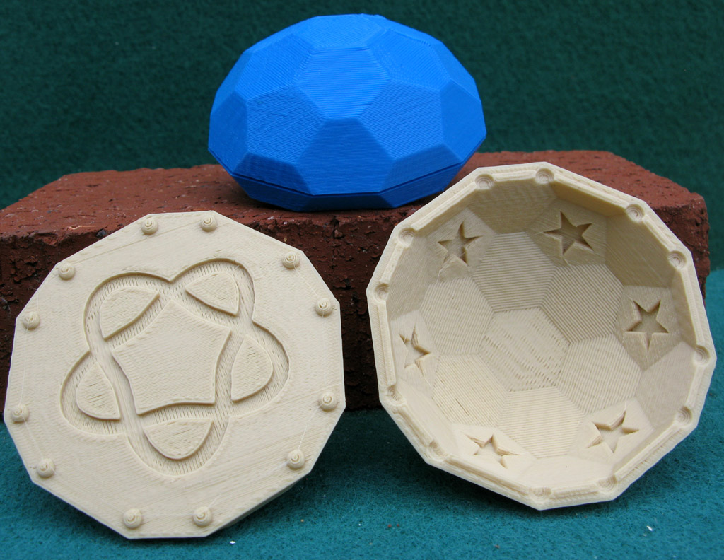Bowl and Lid with Pentagrams