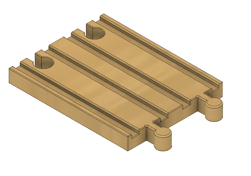 Brio Compatible Standard Double "A1" Straight Track