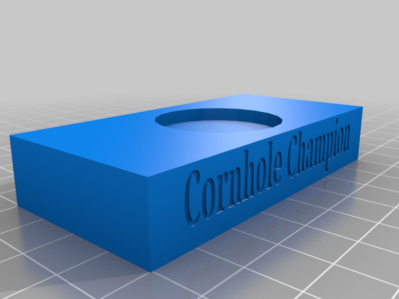 Cornhole trophy