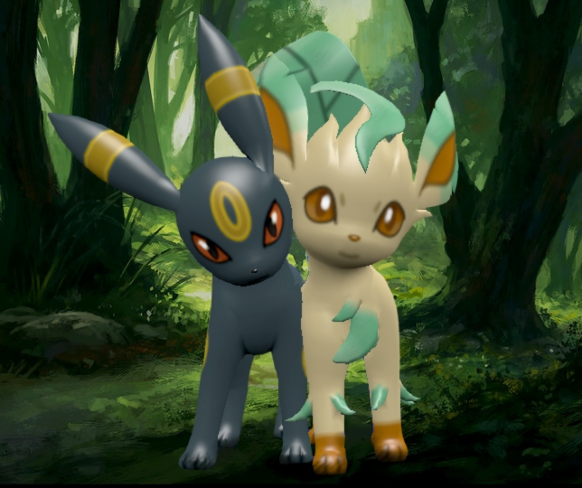 Leafeon and Umbreon ♡