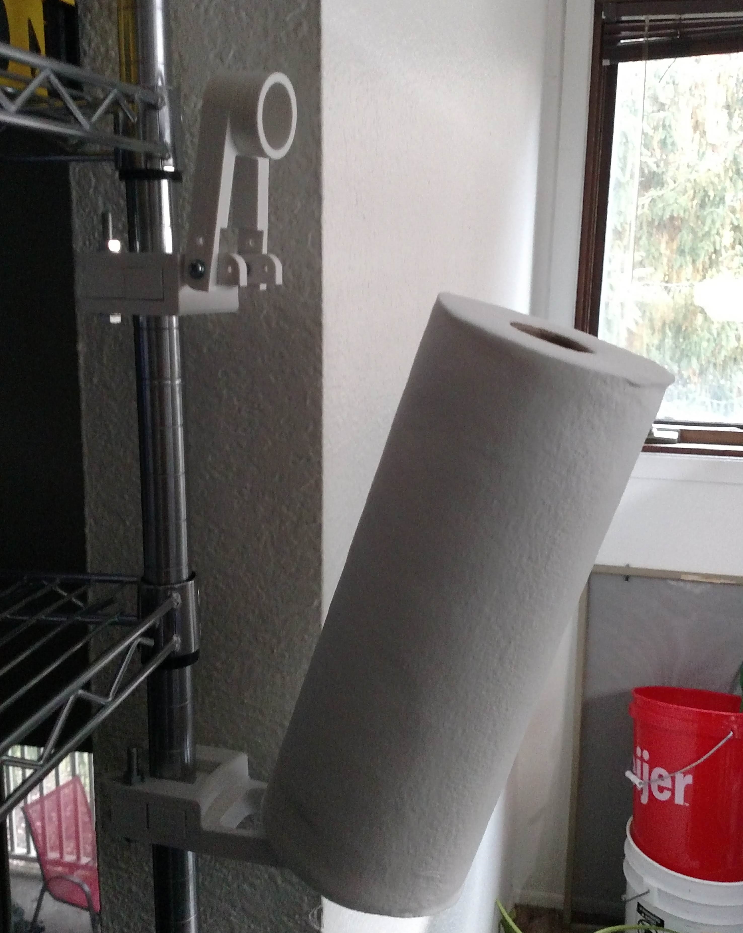 Overbuilt Paper Towel Holder for 1" Bar