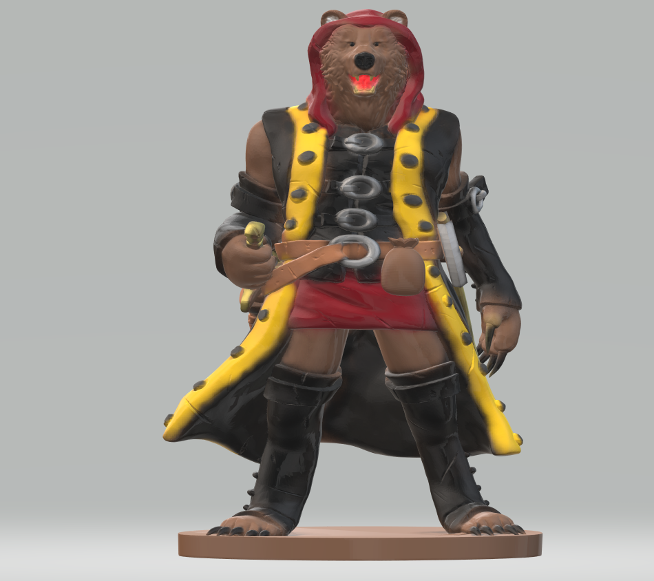 Grrawlar Riverwise, Bearfolk Fish Pirate and Hunter of Giant Salmon