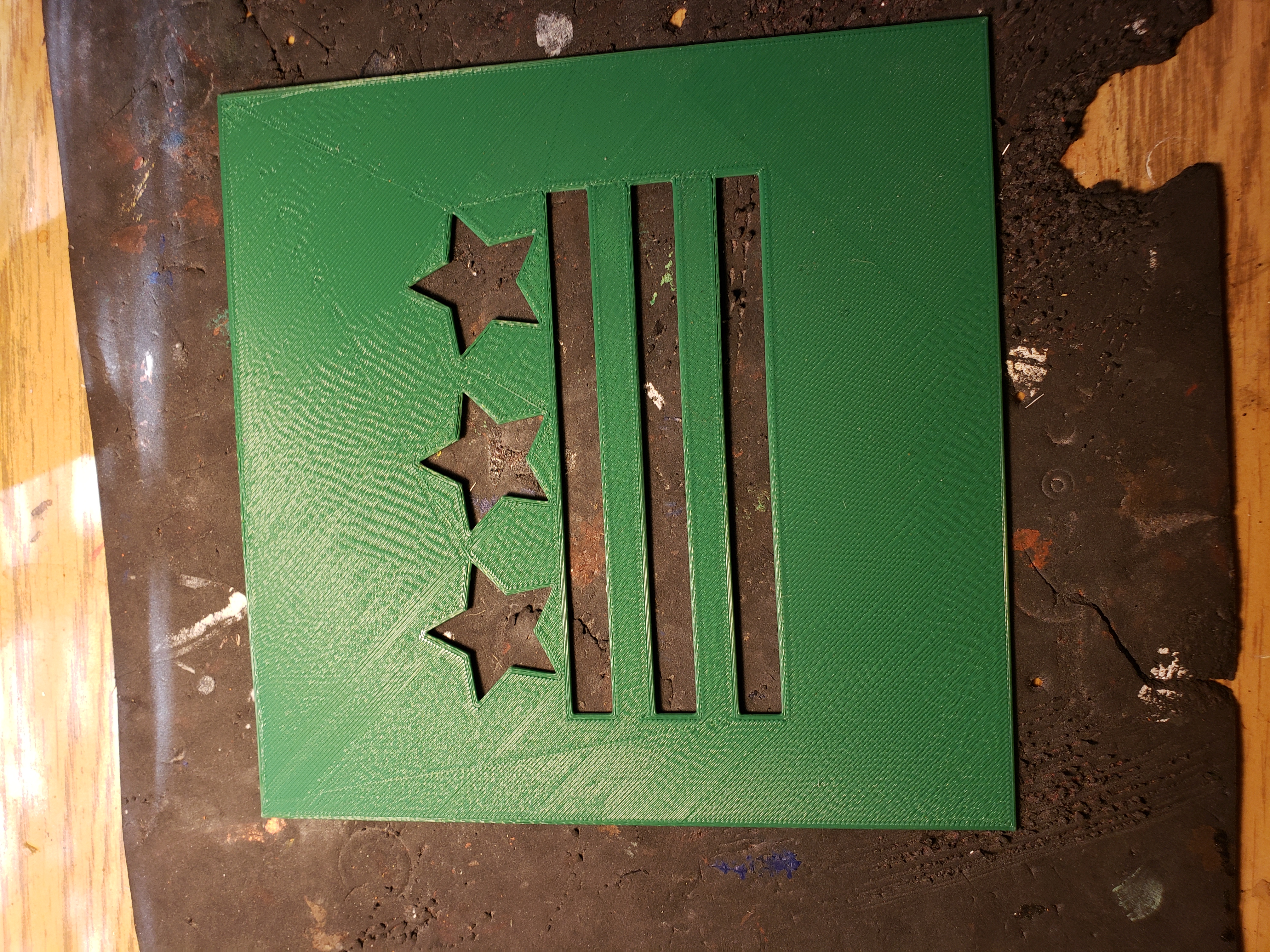 Stars and Bars Stencil