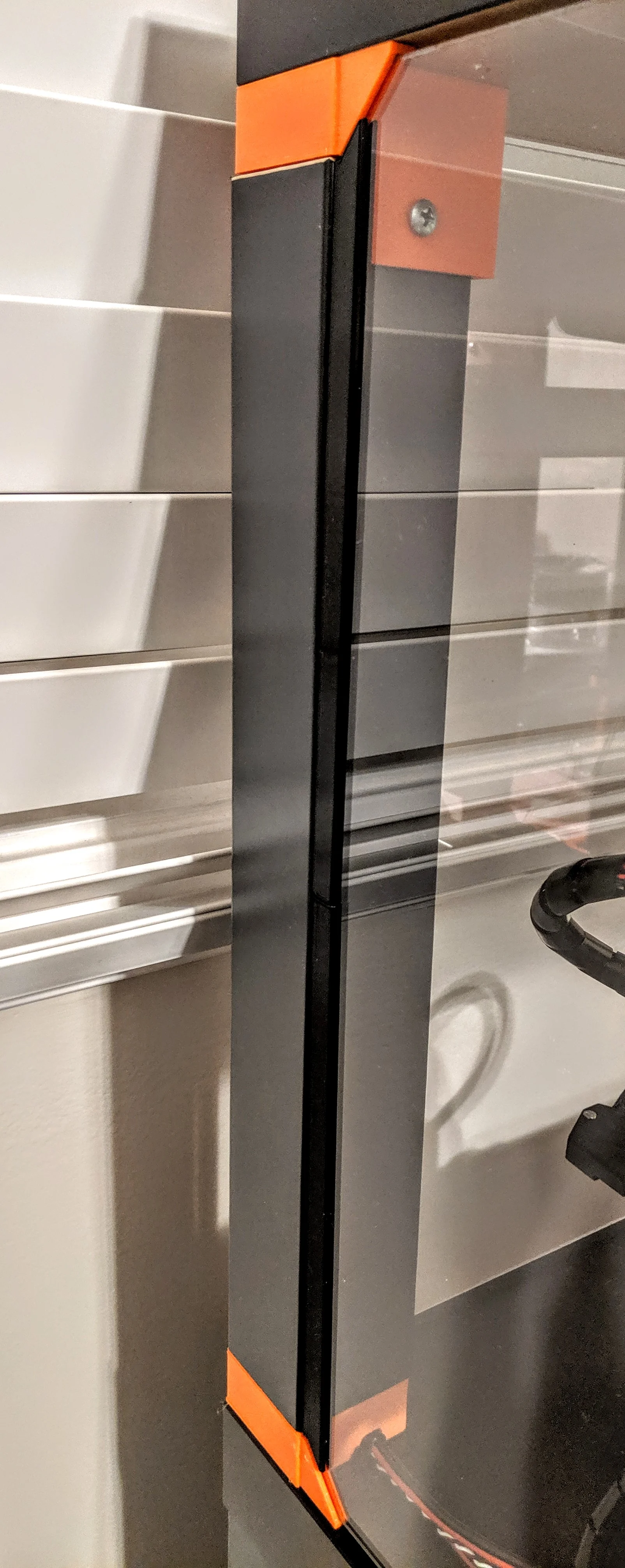 Gap-filling edge trim for the acrylic sheets of the Prusa Ikea Lack enclosure