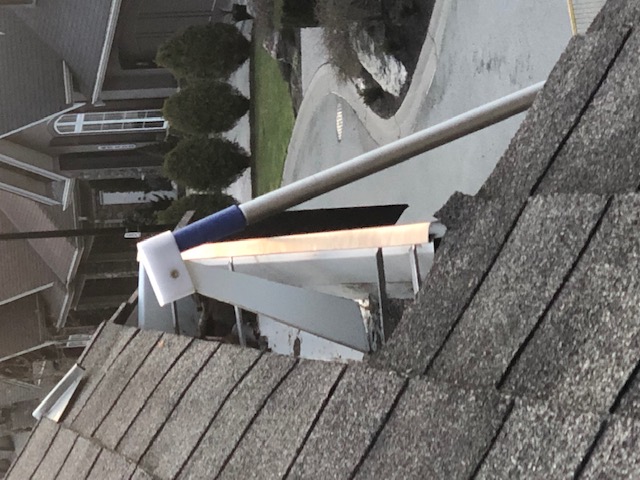 ACME Thread Broom Handle or Extension Pole Mount for Gutters