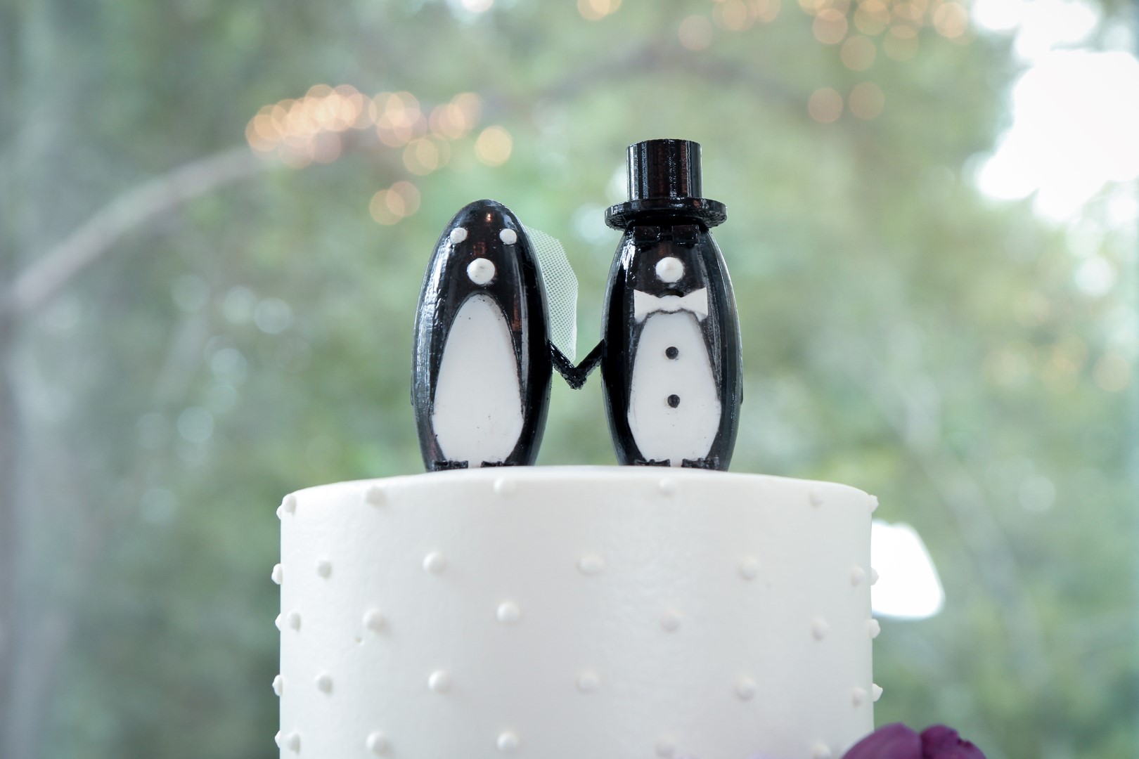 Penguin Wedding Cake Topper