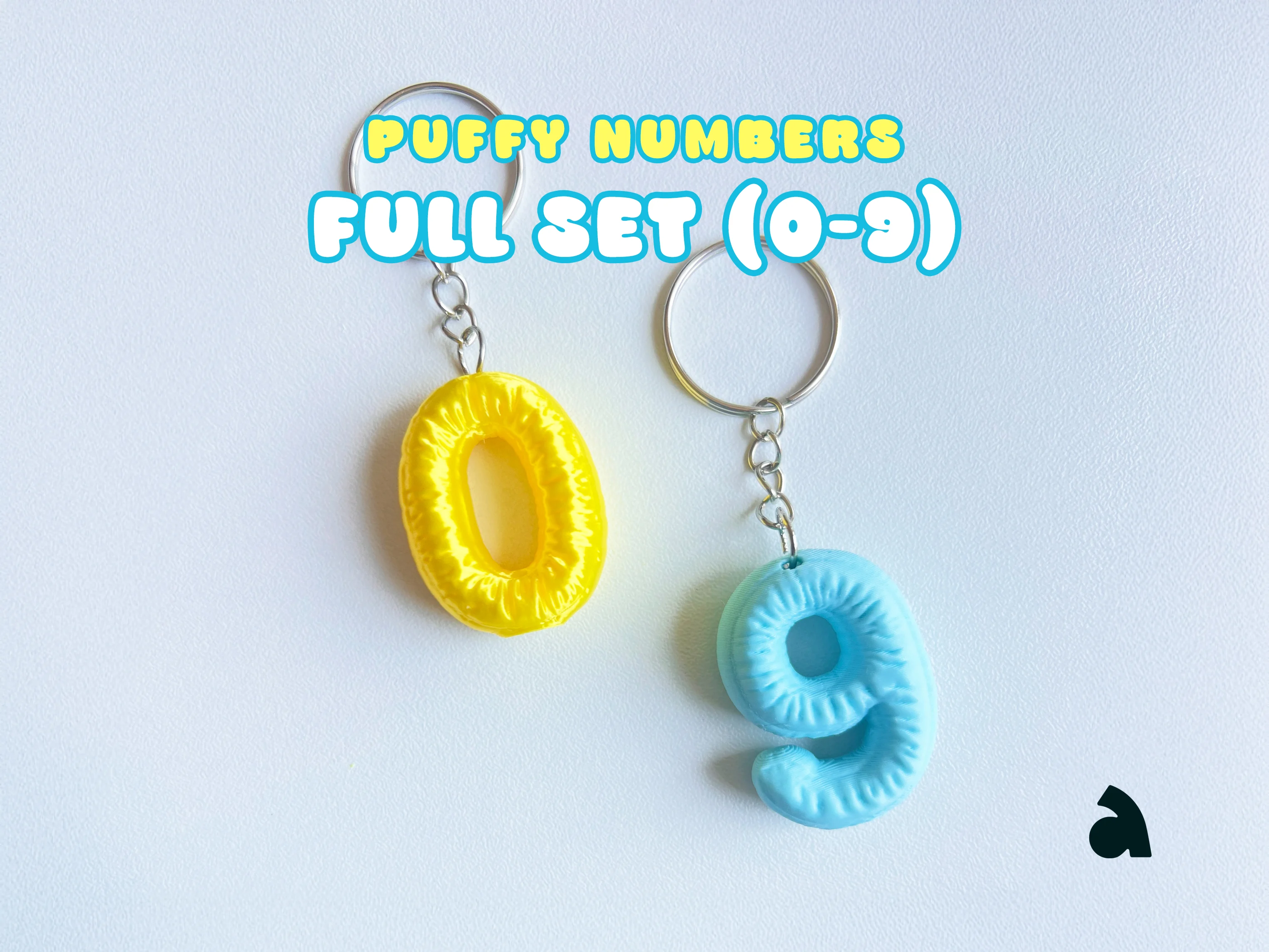 Puffy Numbers | Full 0-9 Set