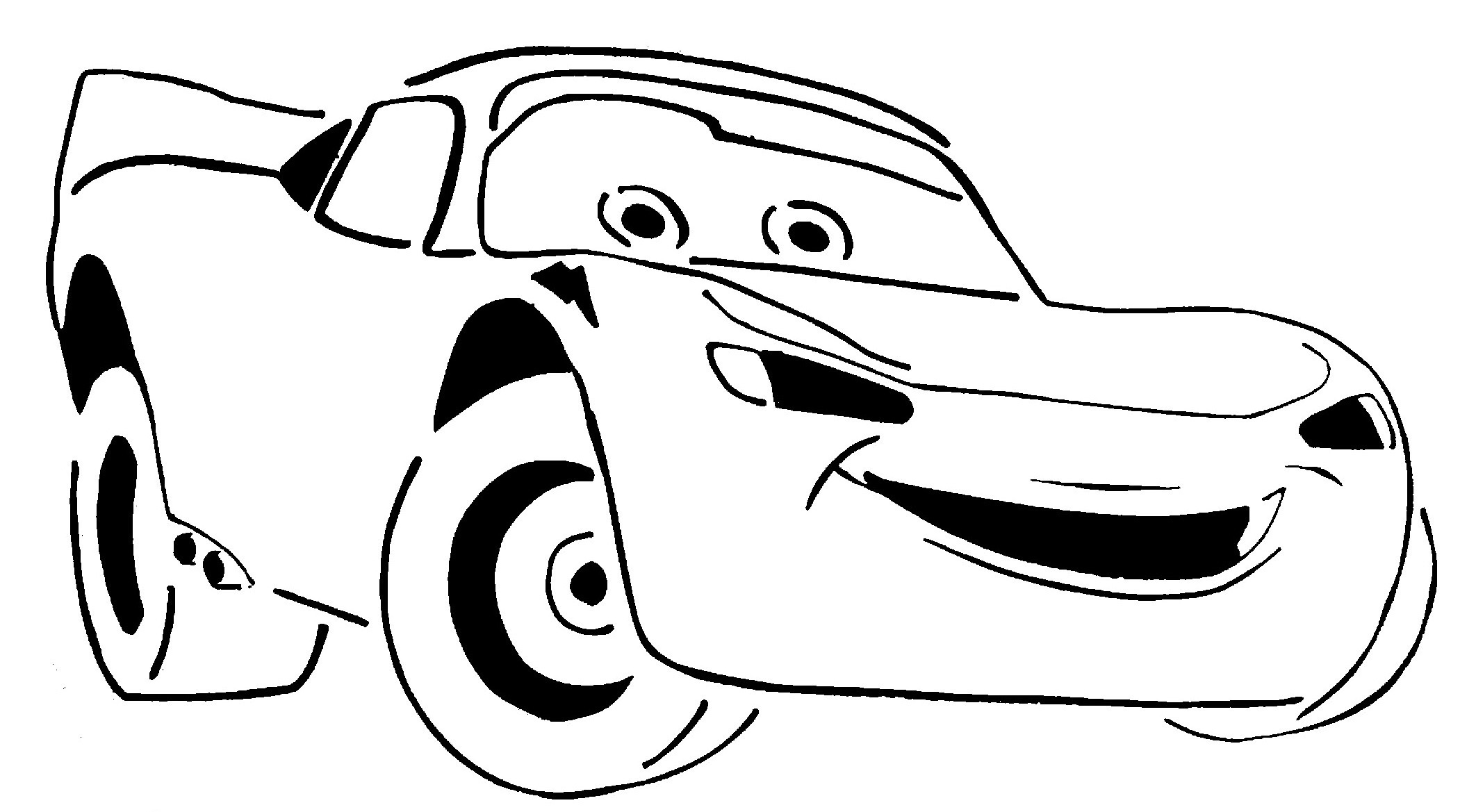 Lightning McQueen stencil
