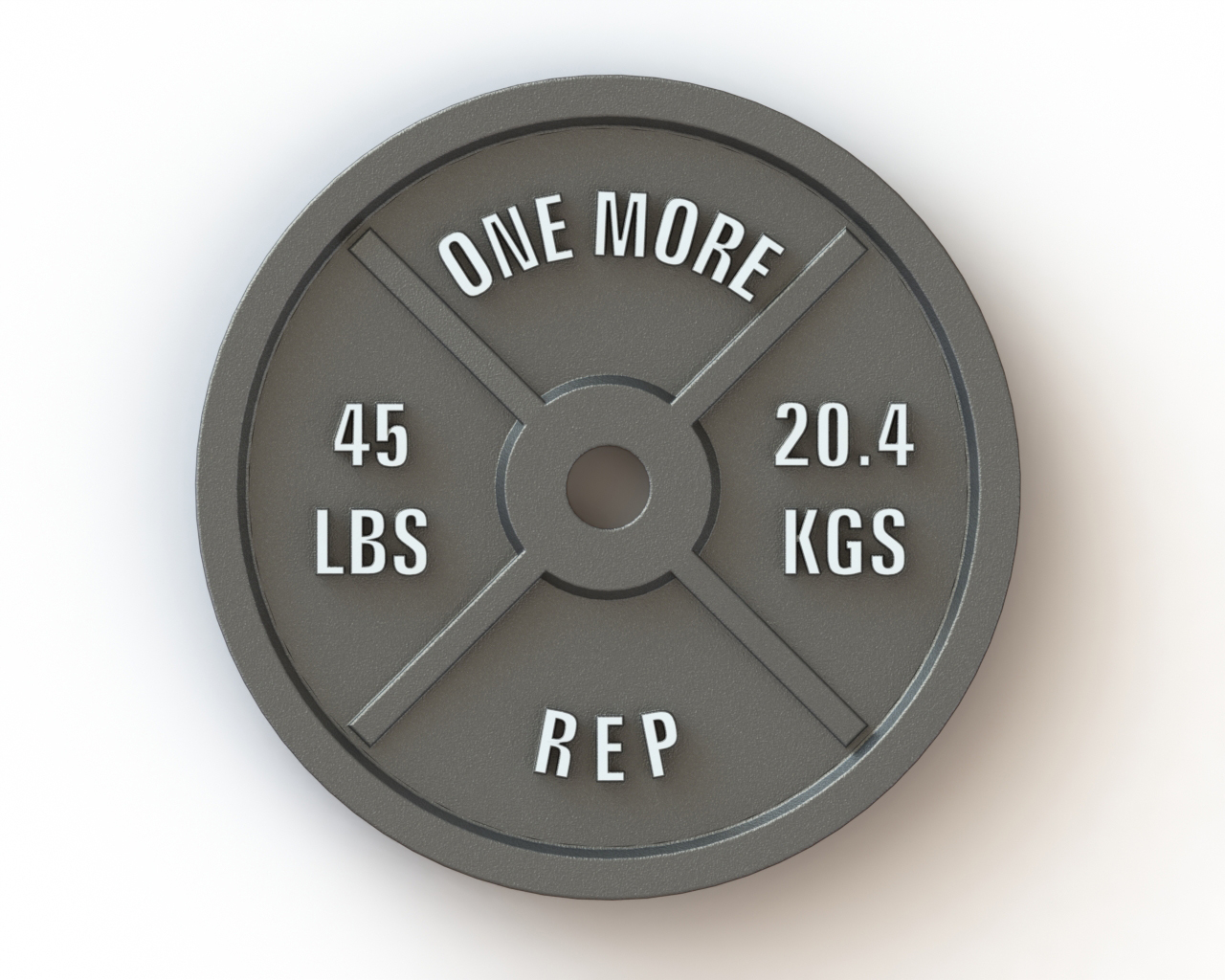 One More Rep Promo Plate