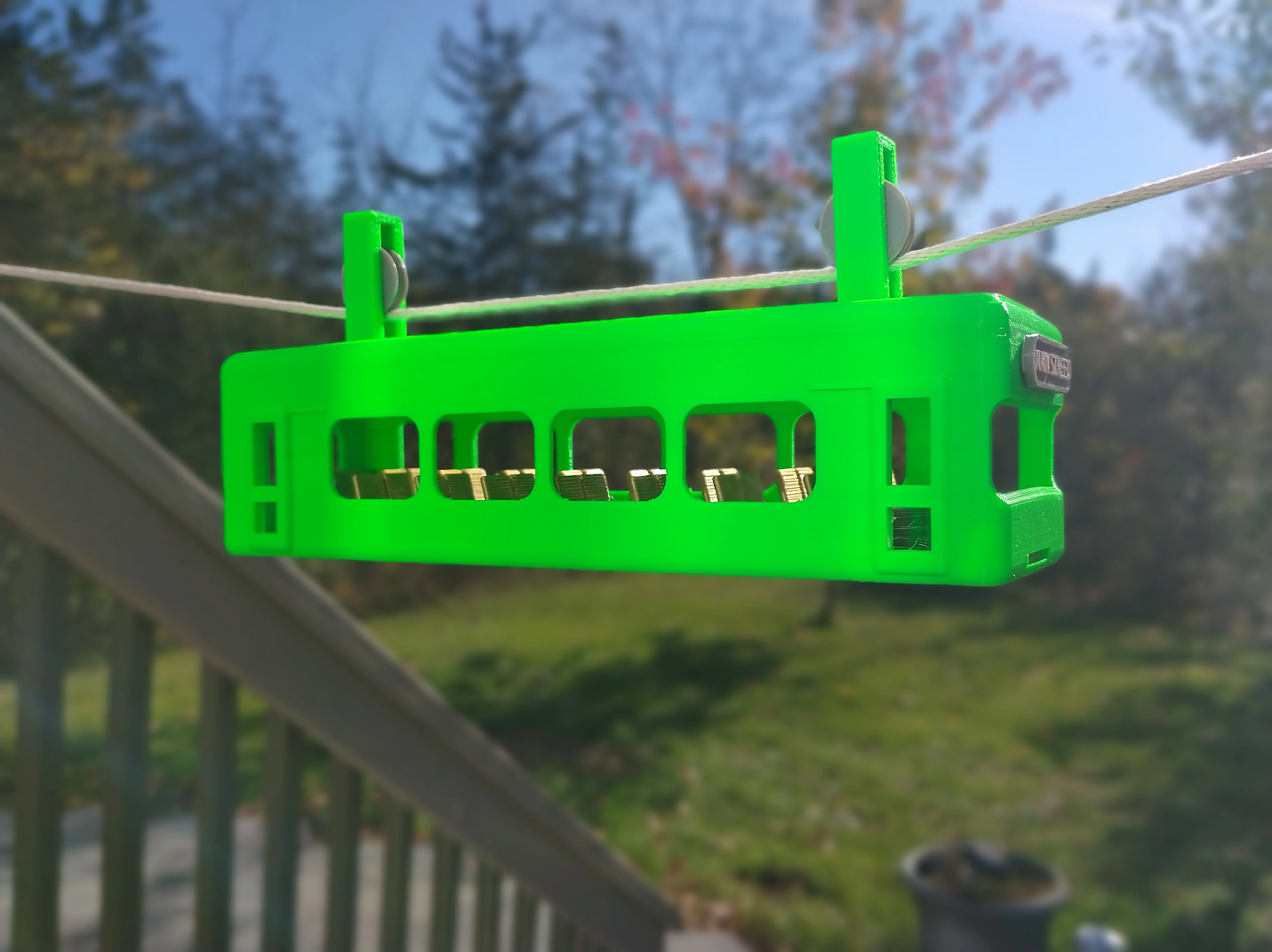 Gravity Propelled Suspended Monorail