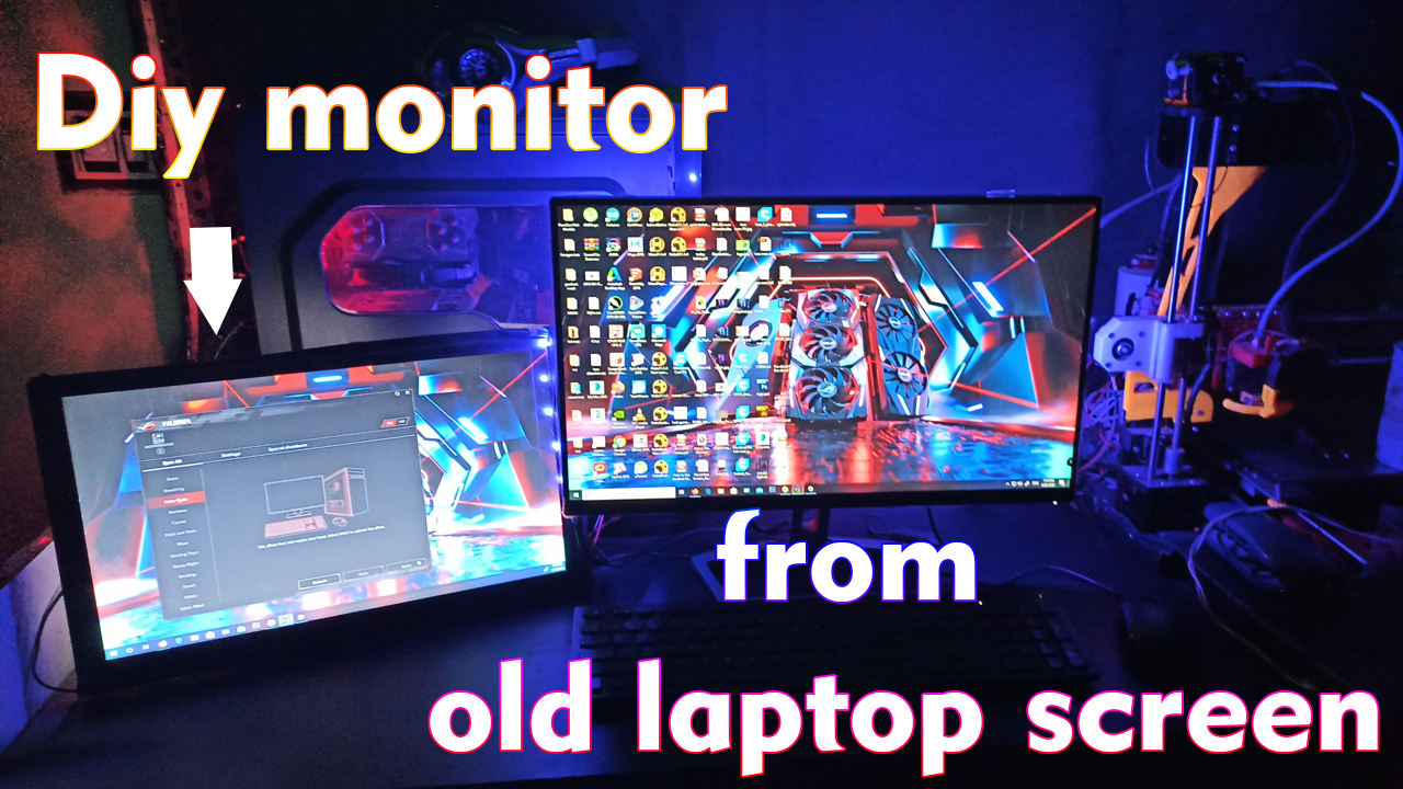 DIY Monitor from Old Laptop Screen