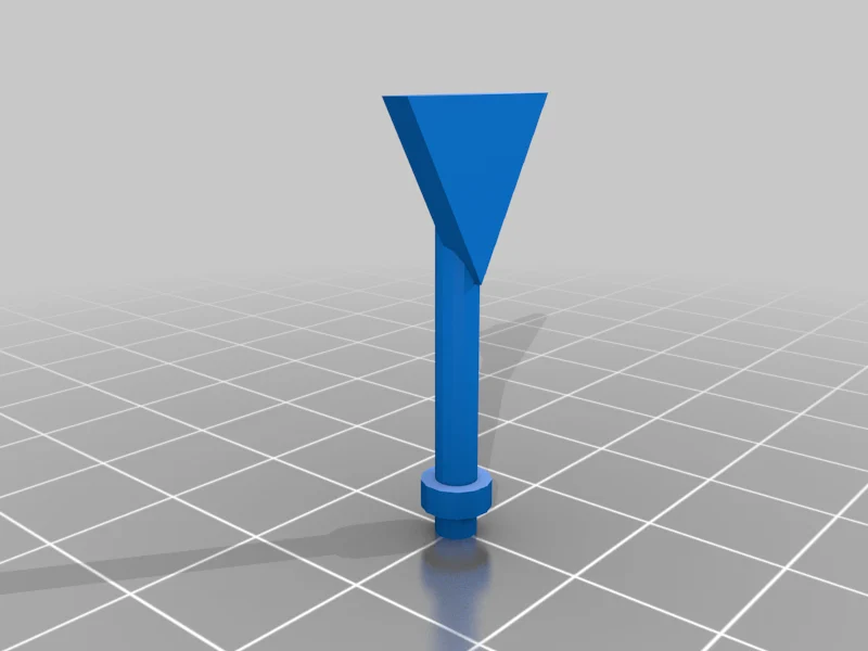 Replacement blank street sign inverted triangle for micromachines