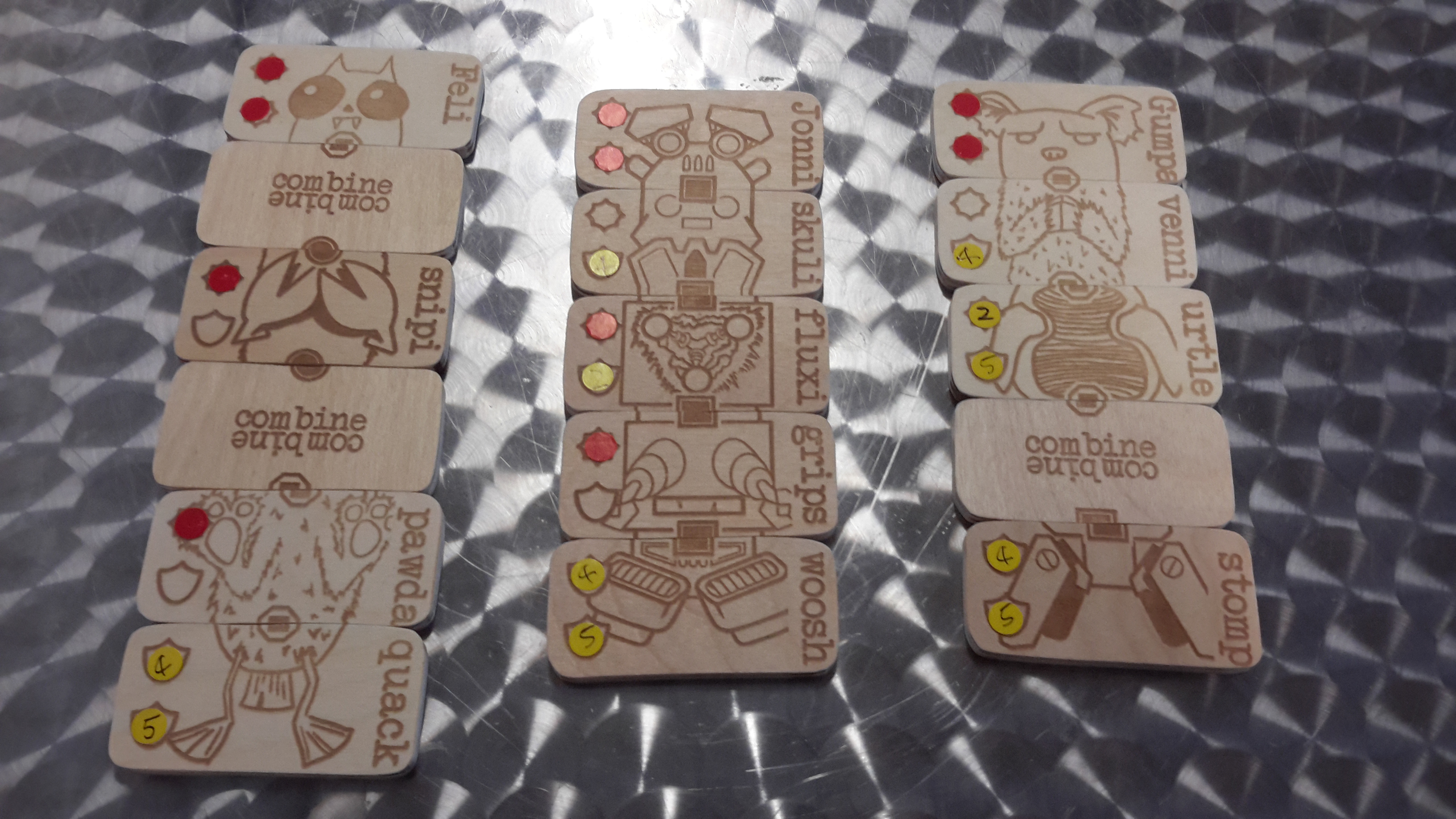 Greebles! Dueling monster battle tiles!