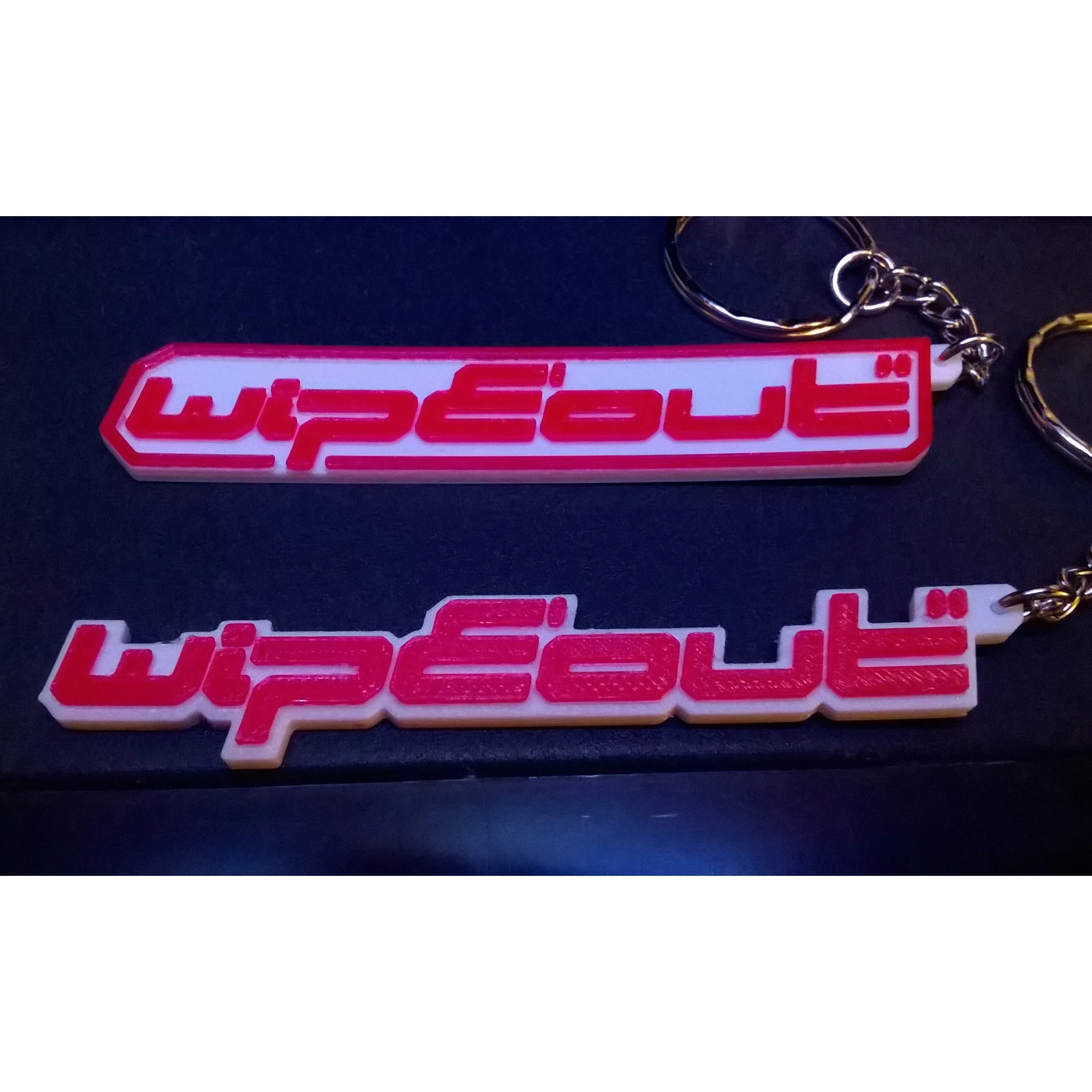Wipeout Logo Keyring / Keychain / Keyfob / Bag Charm