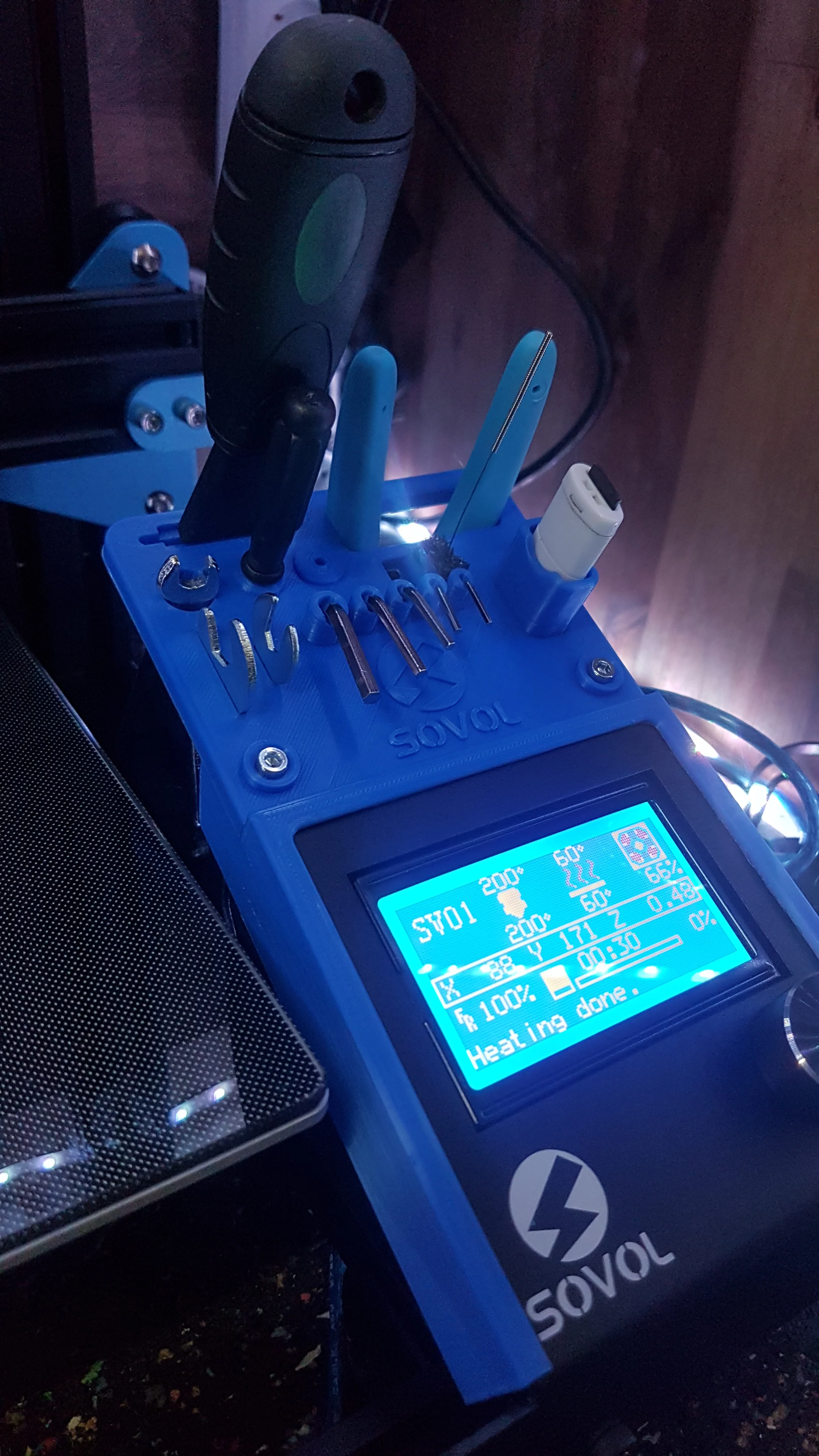 Sovol SV01 / tool holder & monitor cover