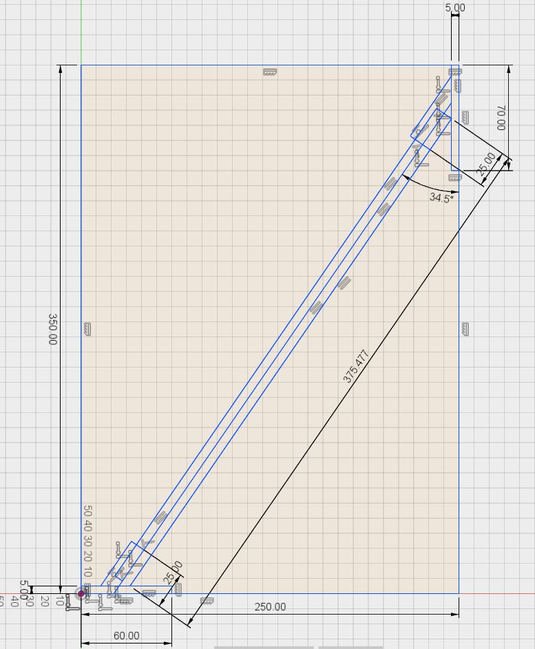 Anet A2 diagonal supports