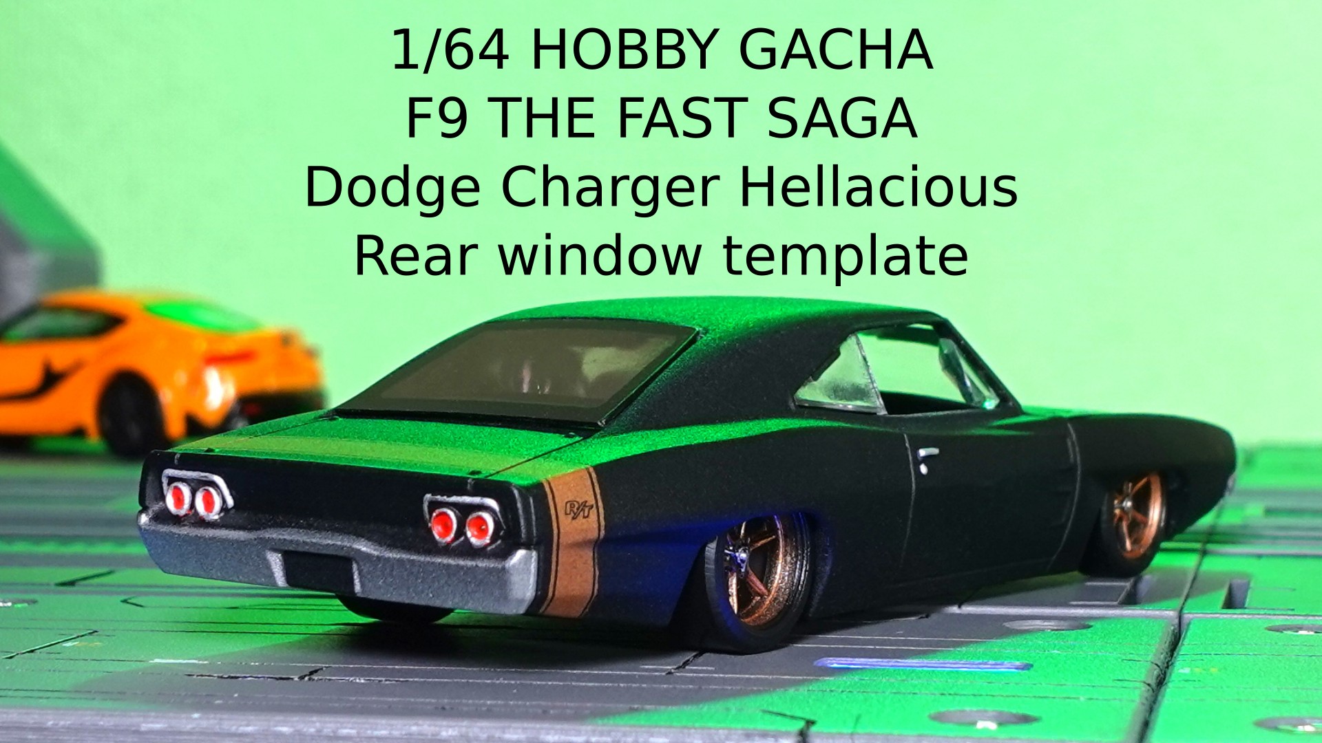 HOBBY GACHA / F9 Dodge Charger Hellacious / Rear window template