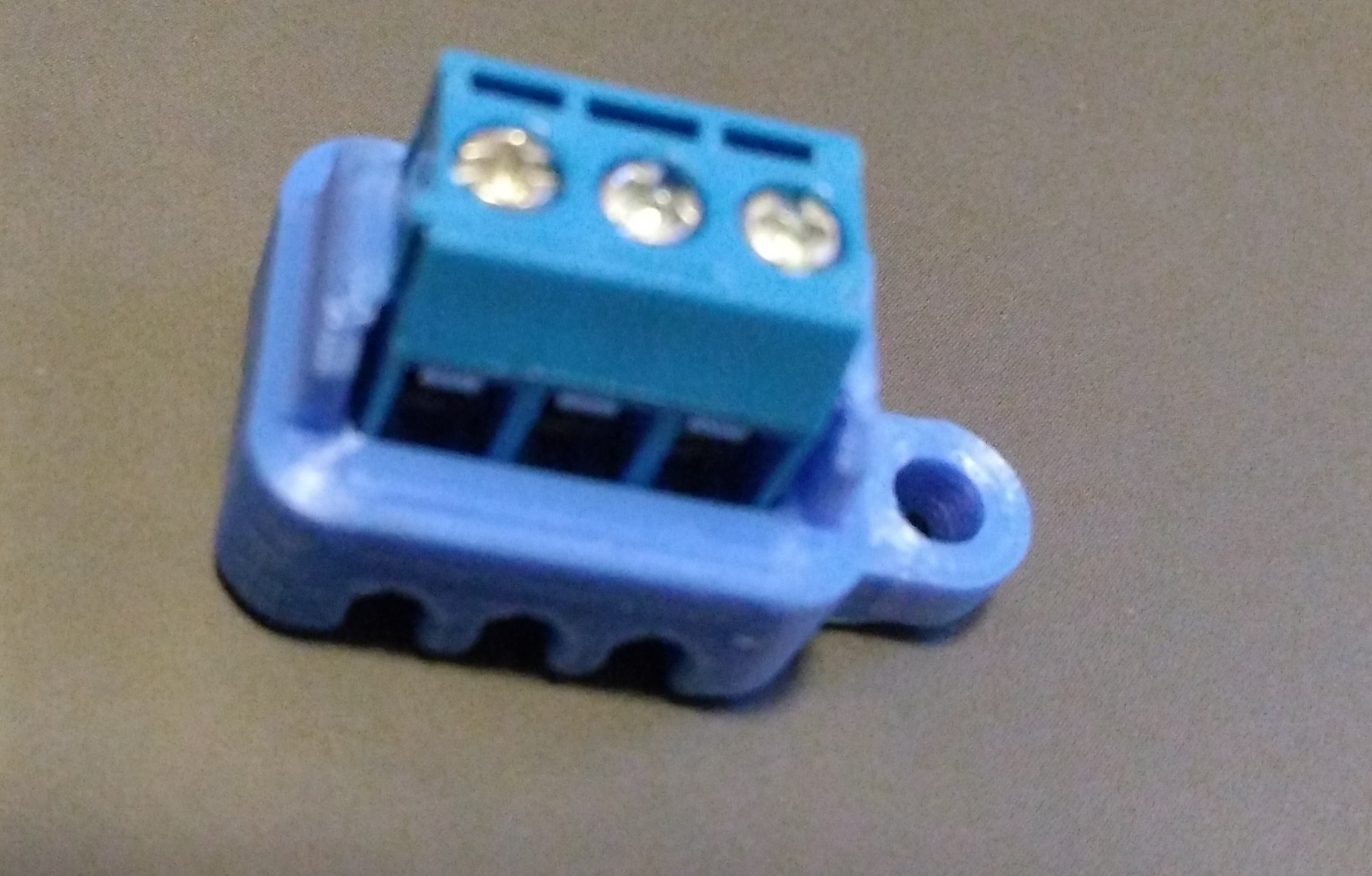 Terminal block PCB holder
