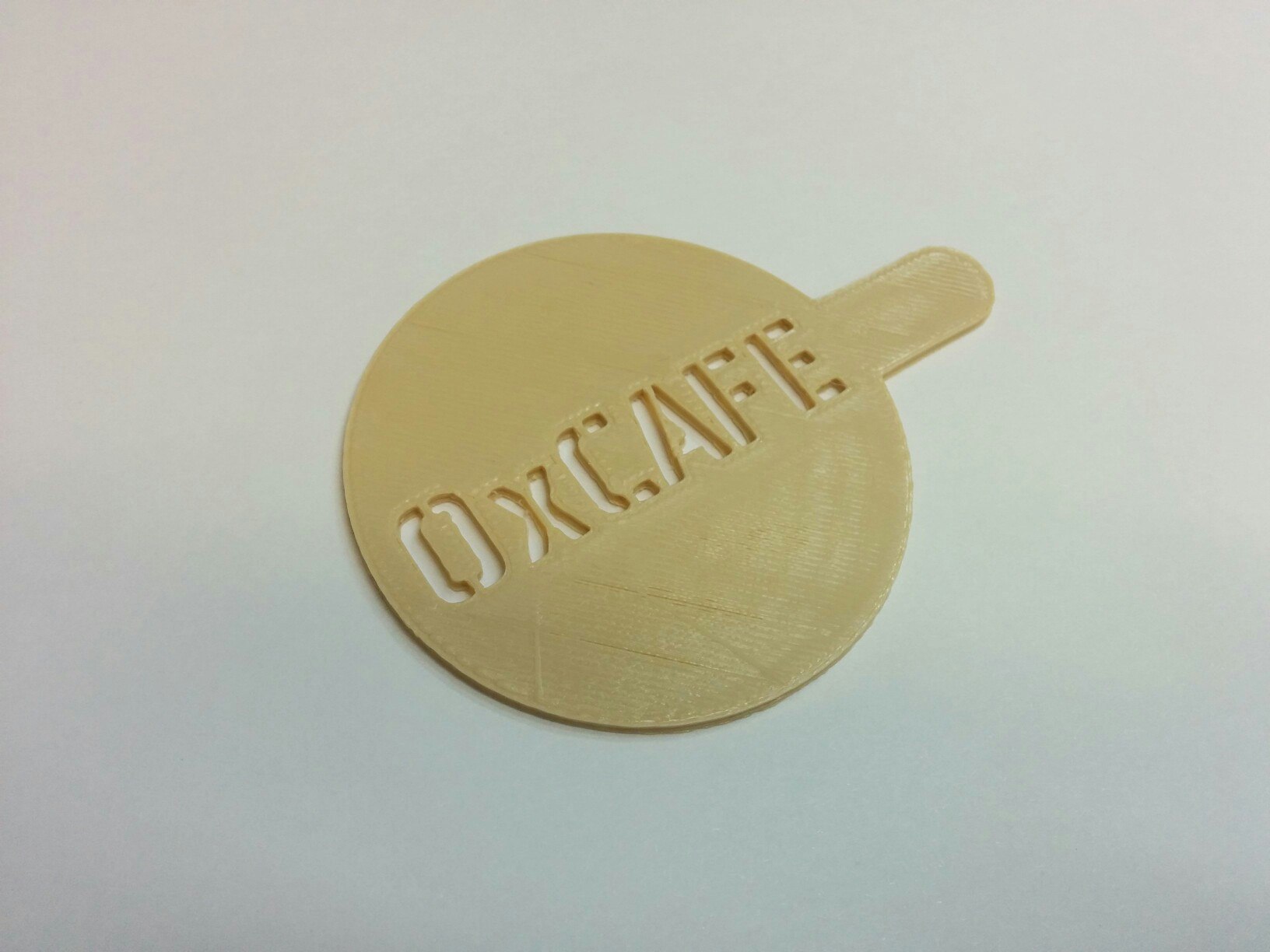 Parametric Customizable Coffee Stencil