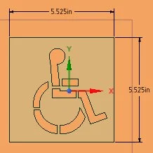 Handicap Sign / Stencil