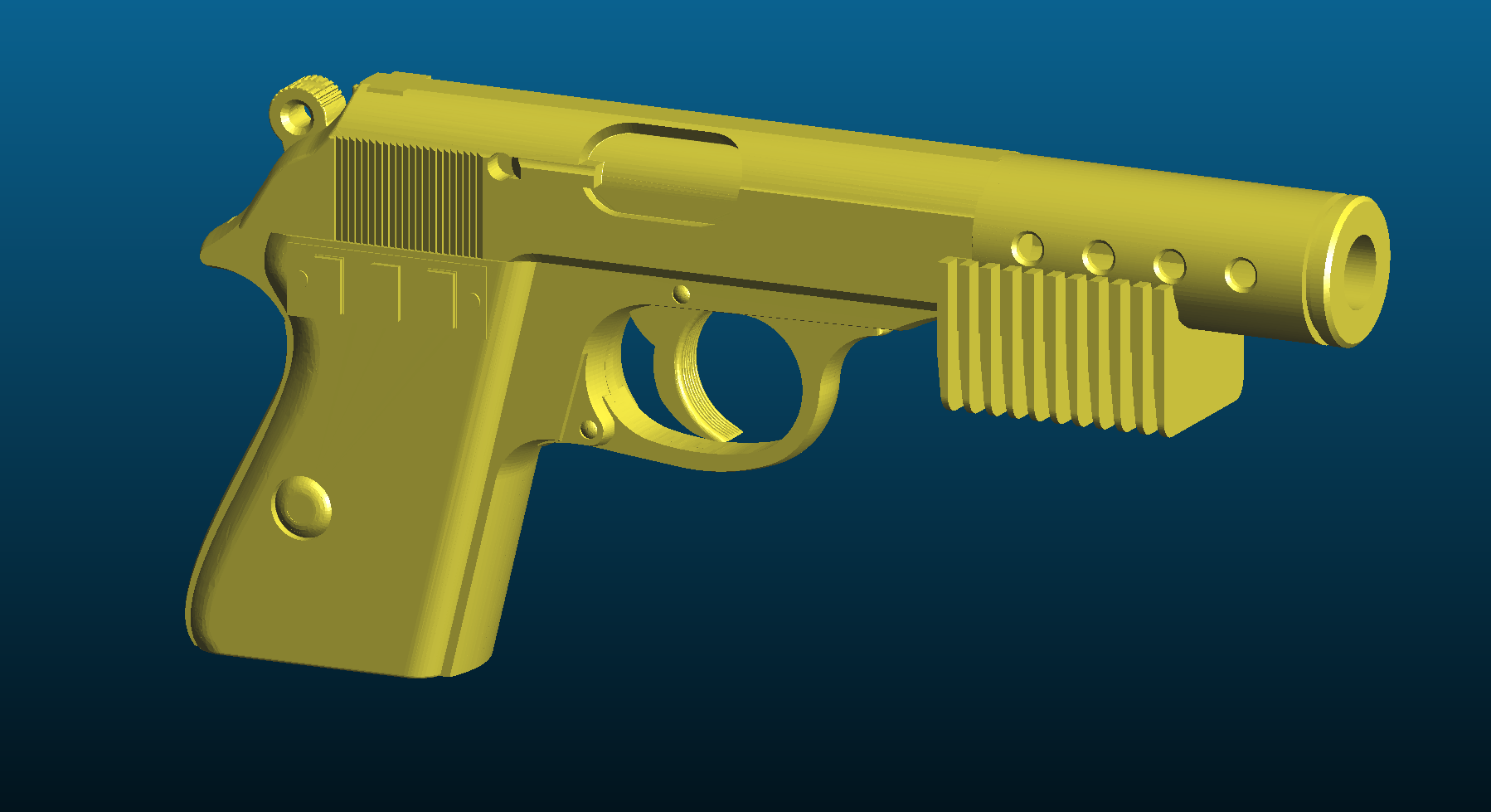 Star Wars inspired heavy blaster pistol BlasTech PK-184 - Kitbash