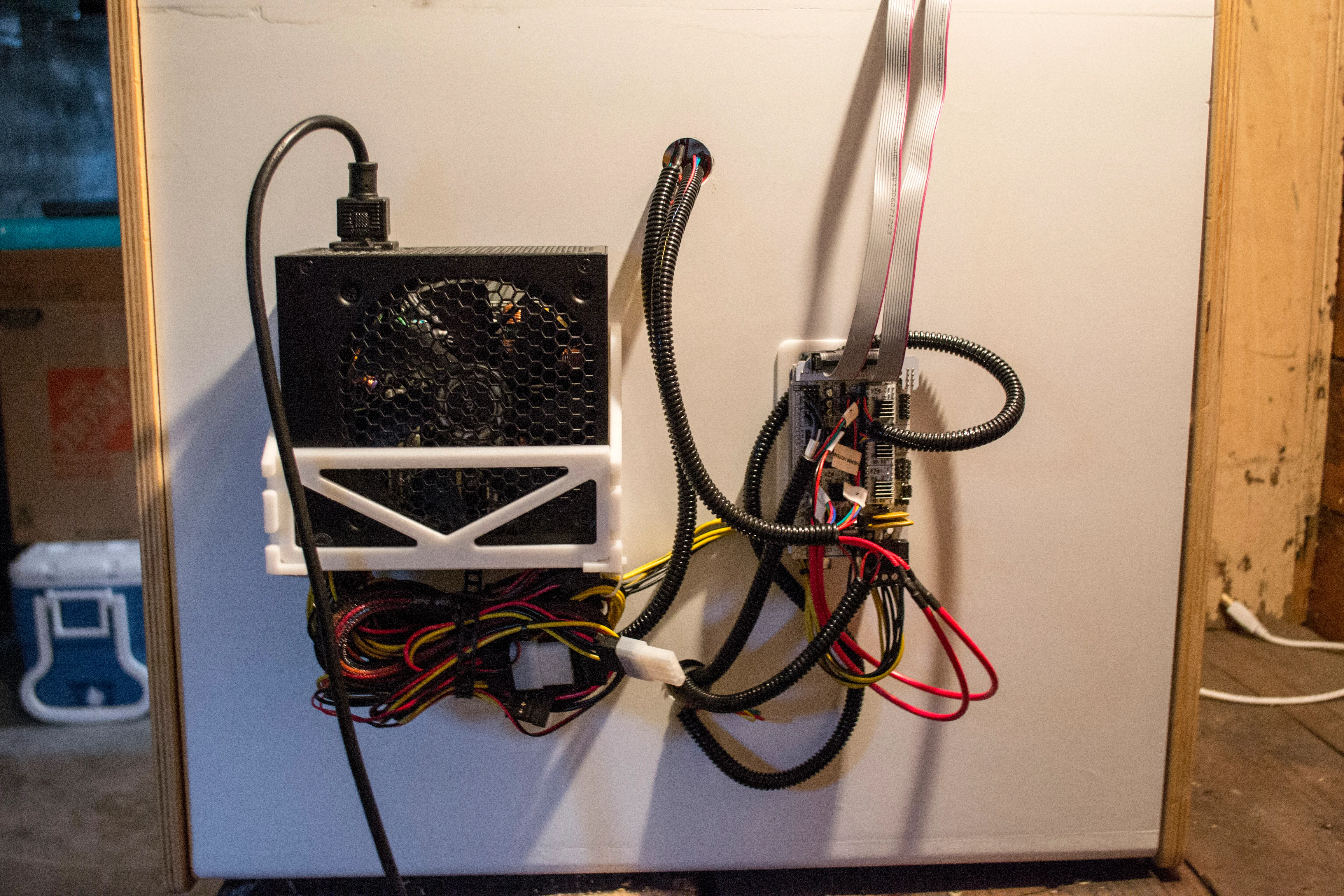 Power and Controller mounting for Makerfarm Prusa i3