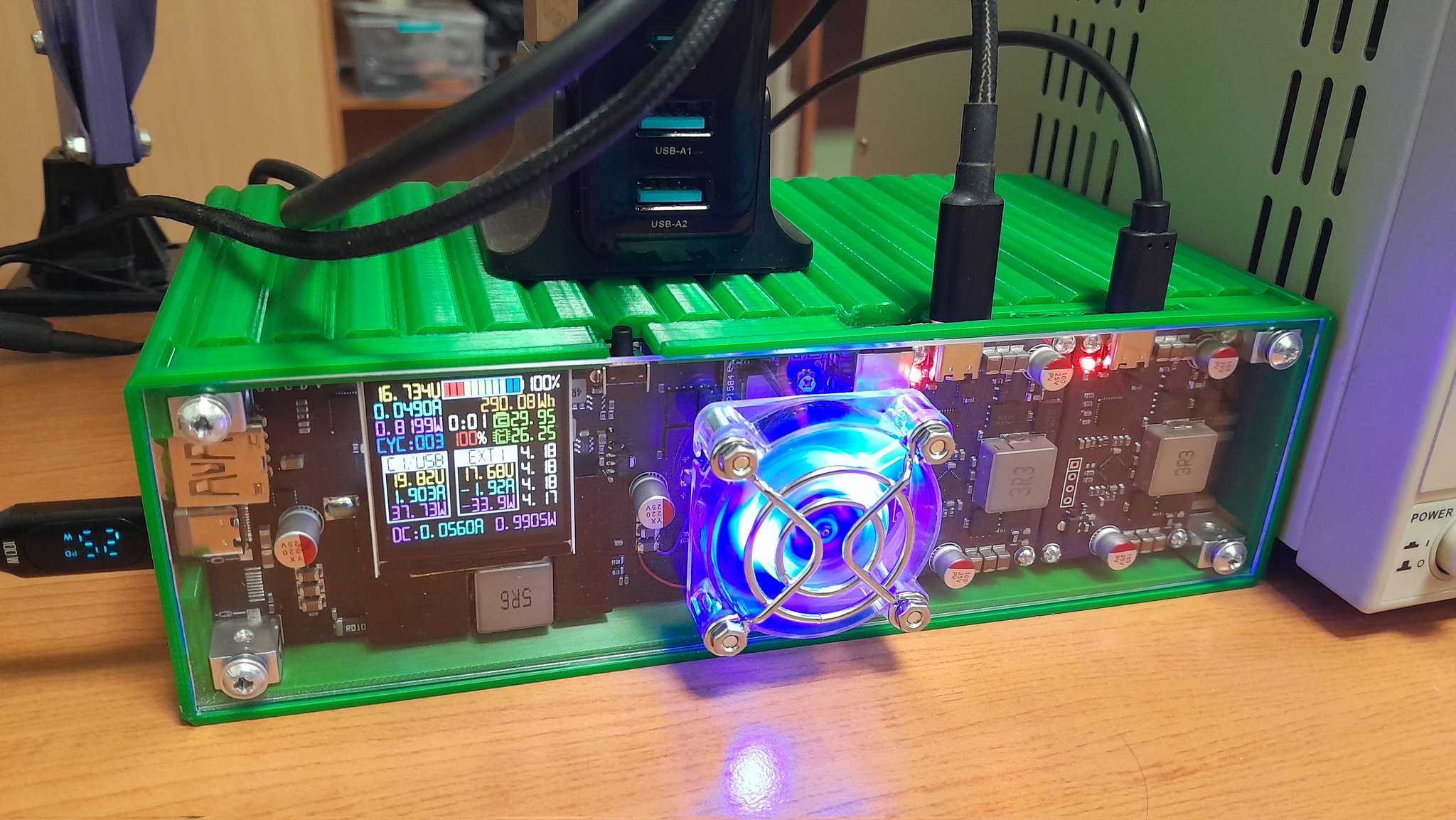 Case for feb22store new 16 cell 21700 powerbank + fan mod