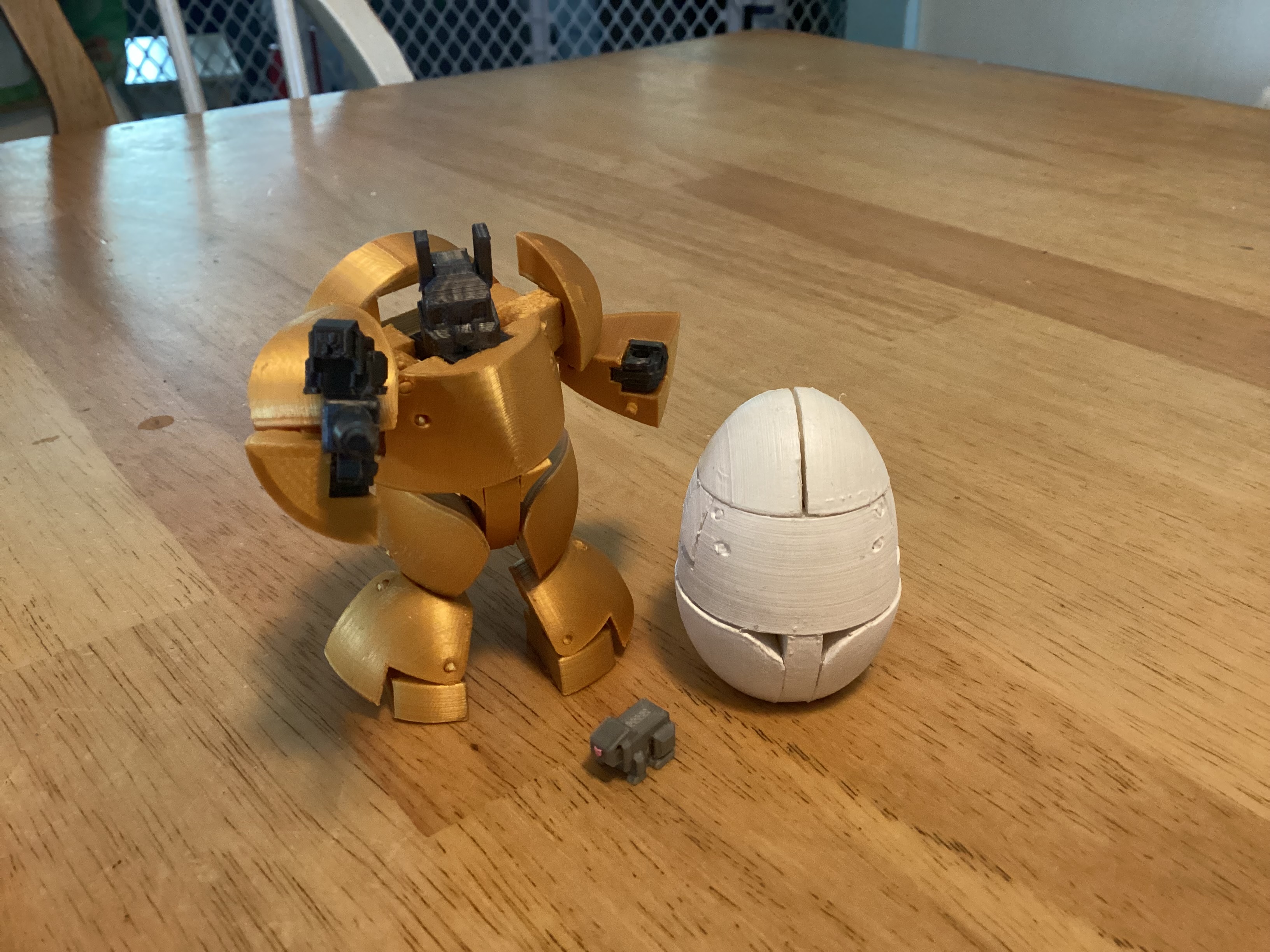 Eggatron--Easter egg transformer & bunny companion