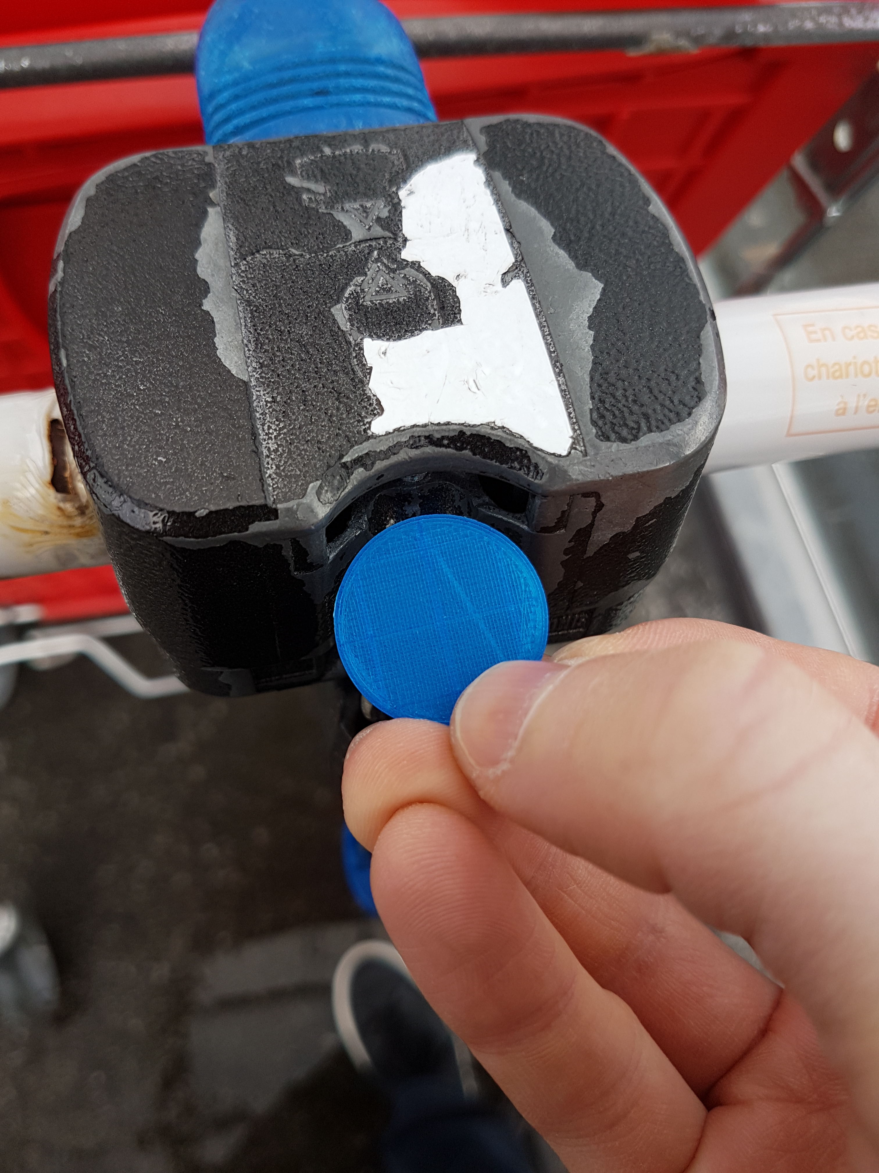 Shopping cart coin replace 0.5€ - 1€ - 2€