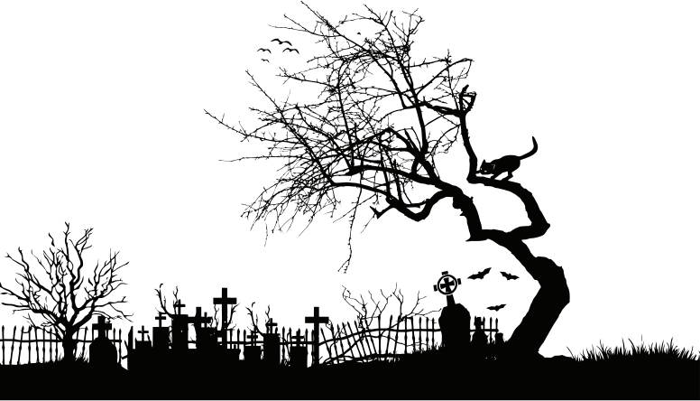 Graveyard wall art