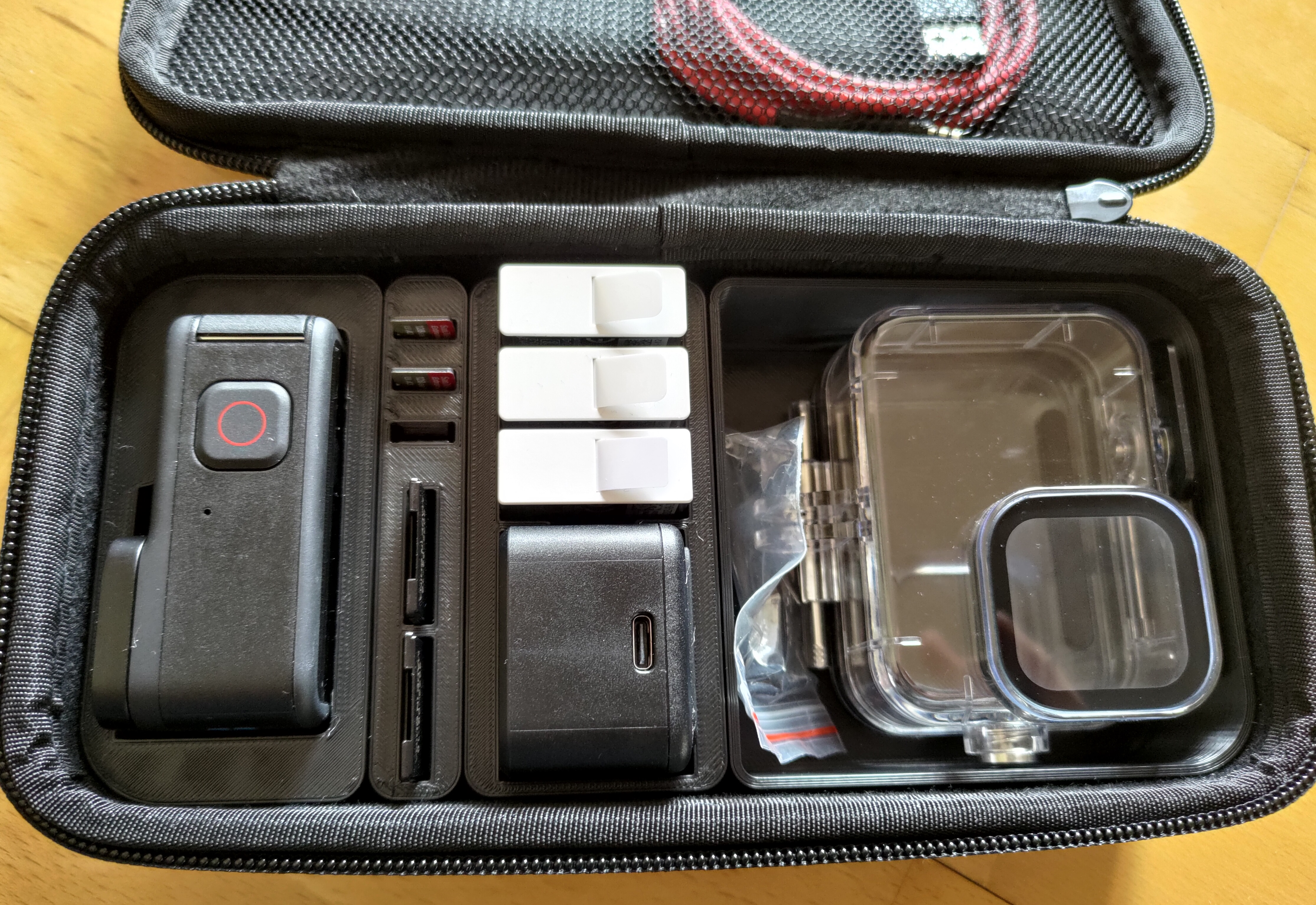 Modular GoPro Hard Shell Case Organizer