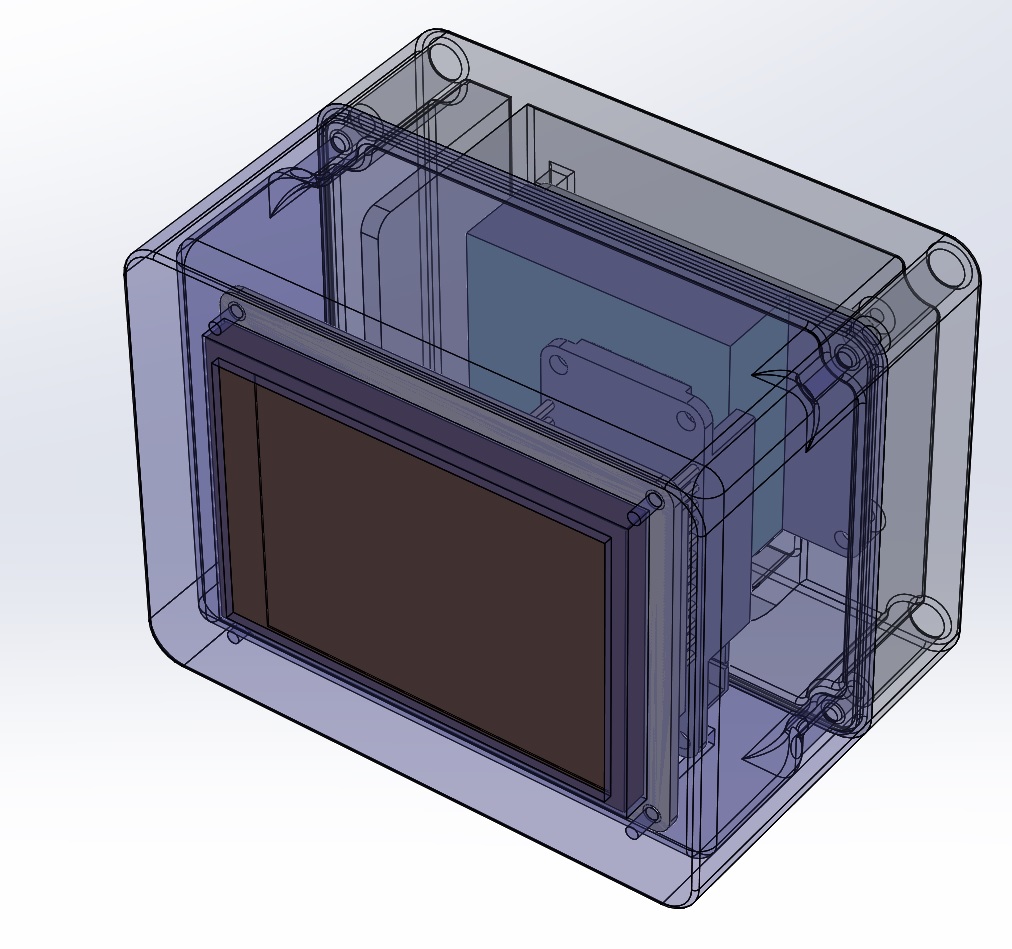 Simple Case for PMSA003I Air Quality Breakout and 2.4 inch display