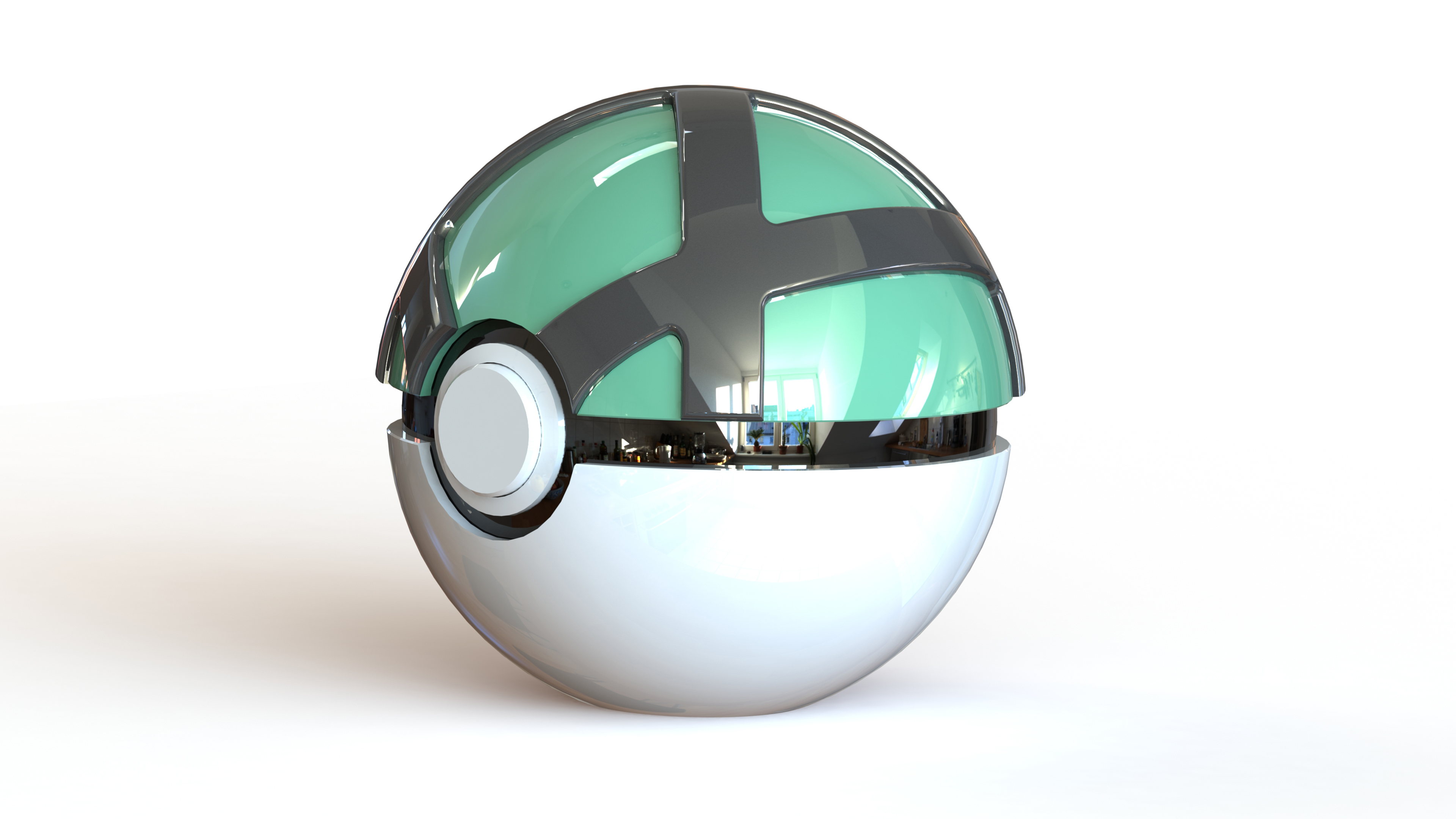 Net Ball - Fully Functional PokeBall with Button and Hinge