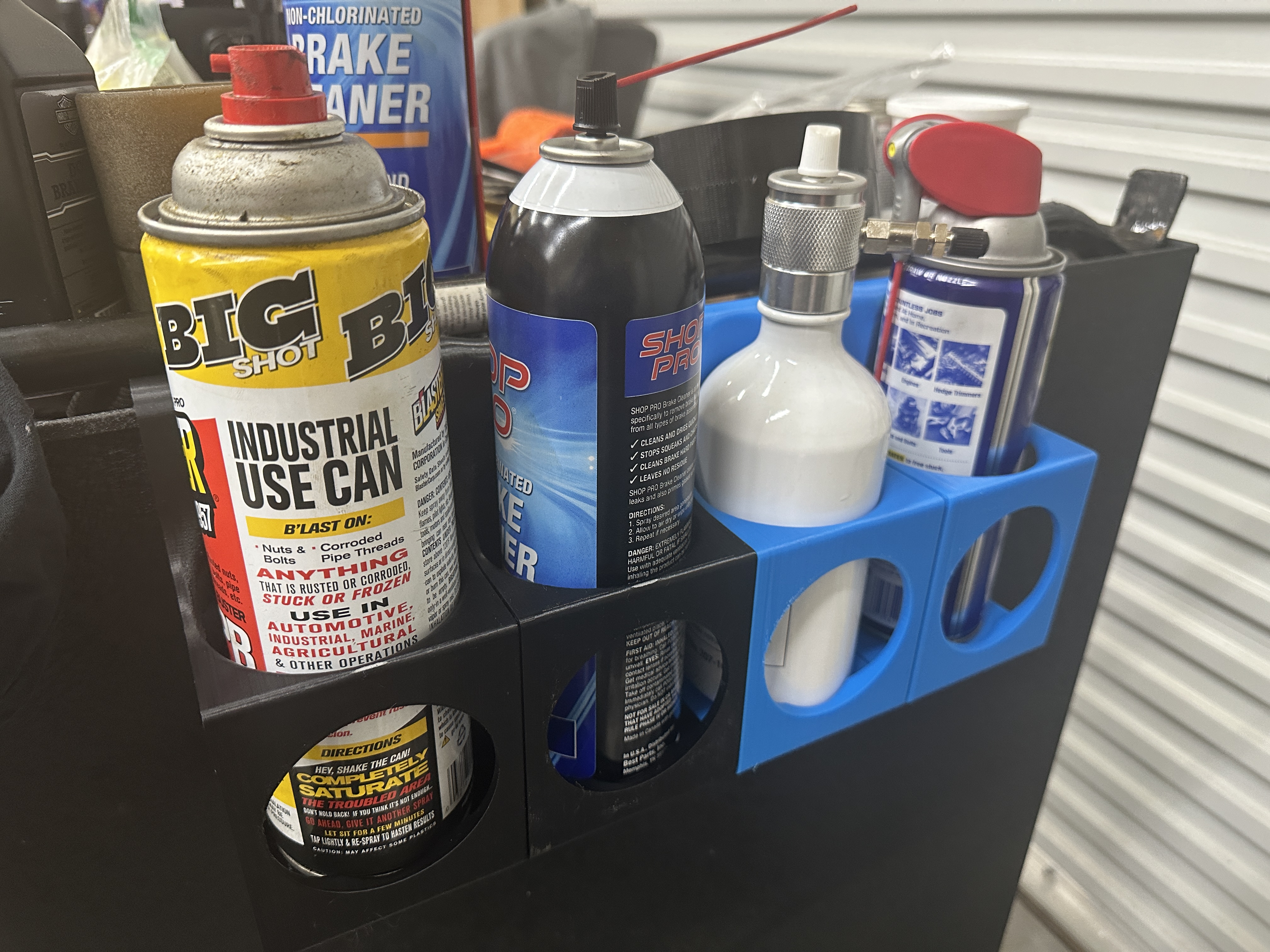 Toolbox Spray Can Holder