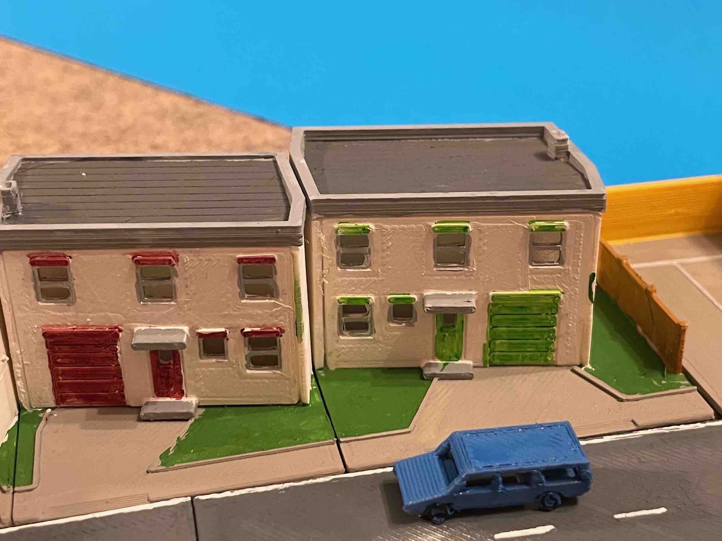 Terraced house 1d (z-scale)