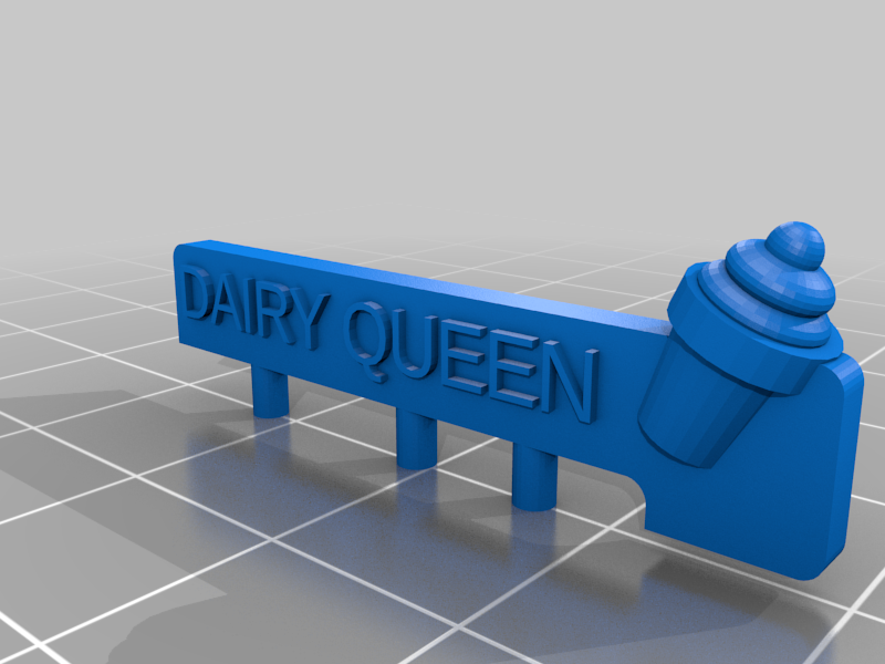 n scale dairy queen vintage drive-in