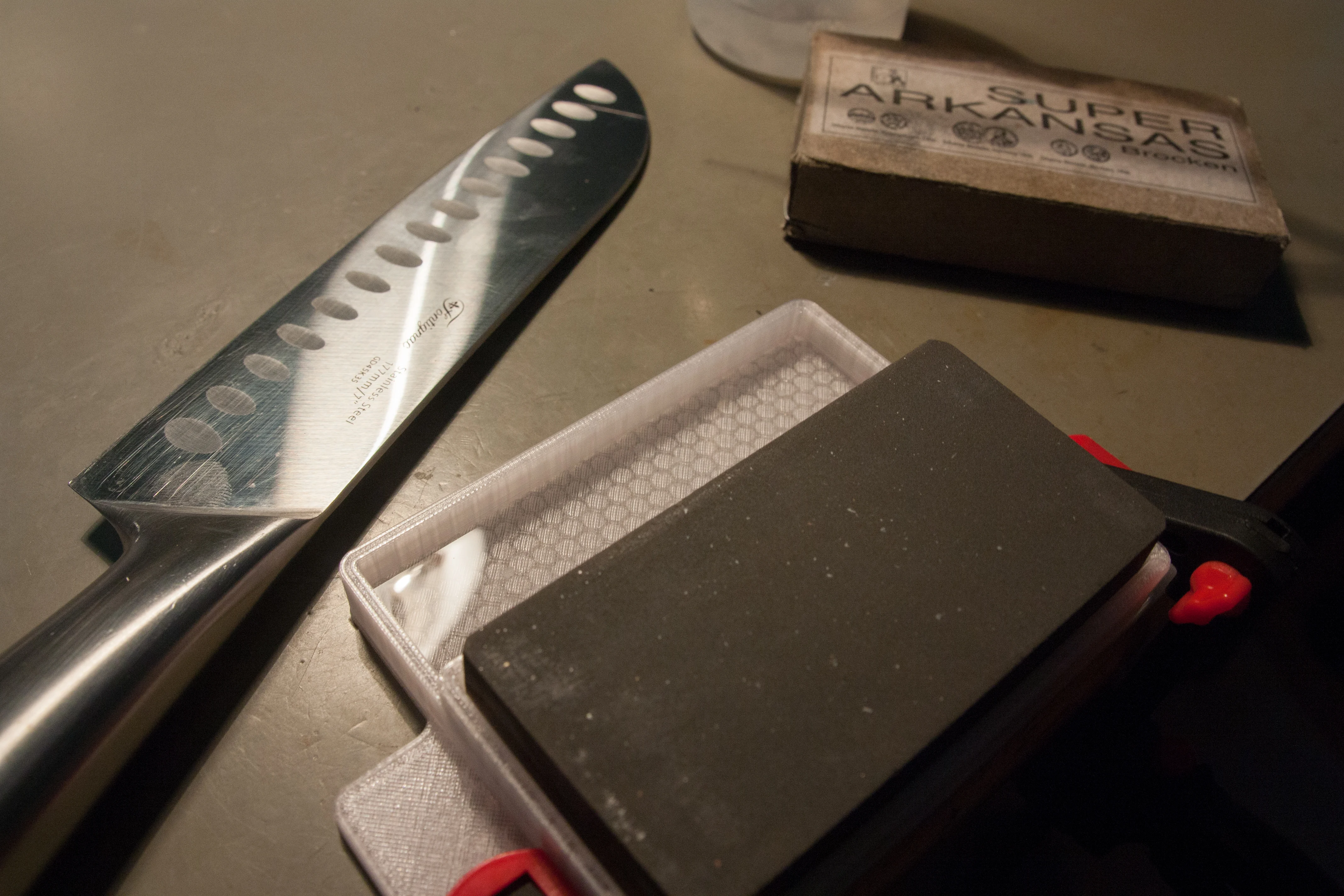 sharpening stone holder