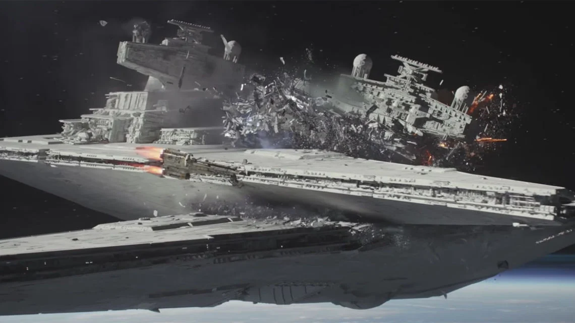 Rogue One Star Destroyer crash
