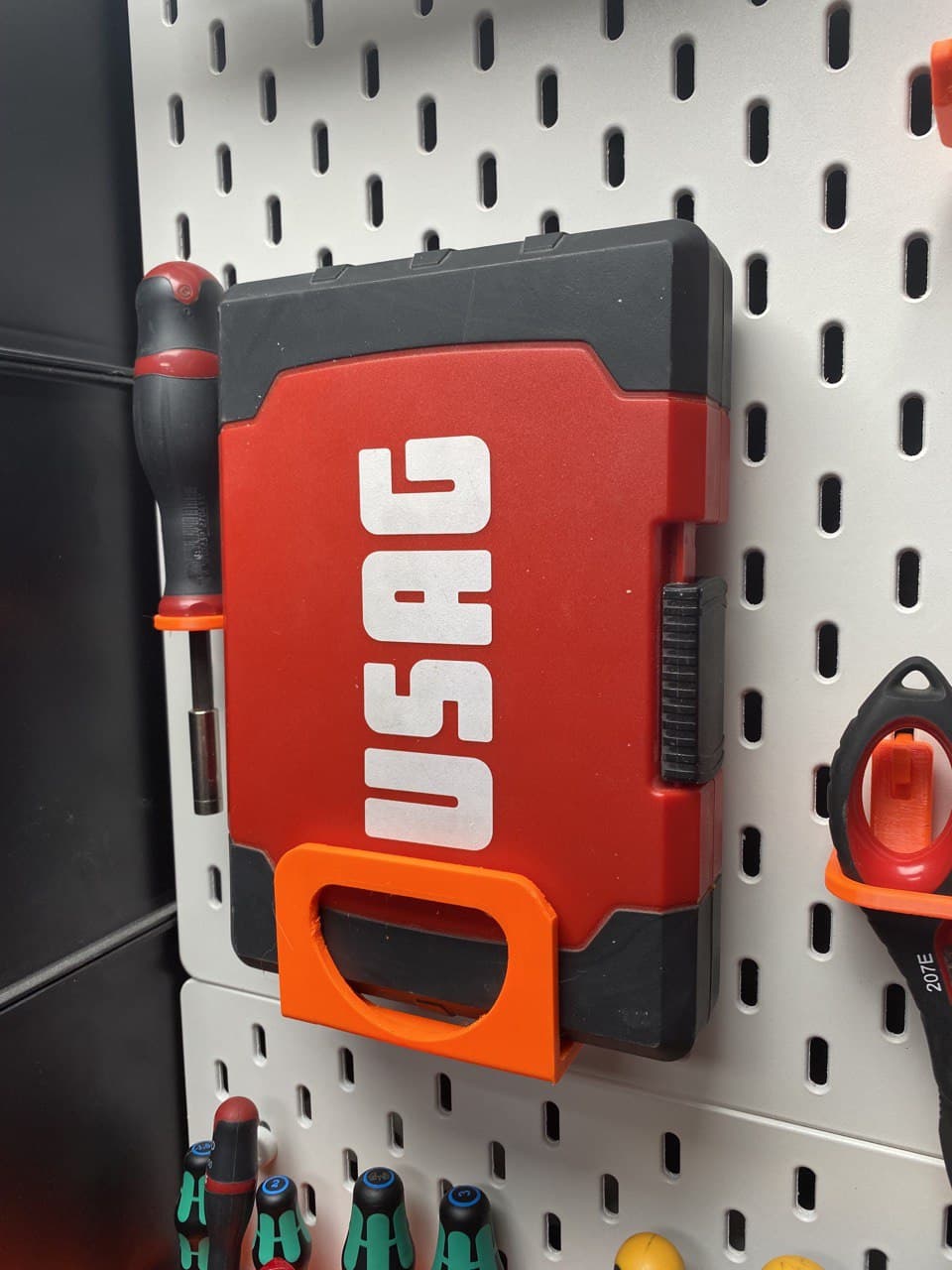 Ikea Skadis holder for USAG screwdriver bit box
