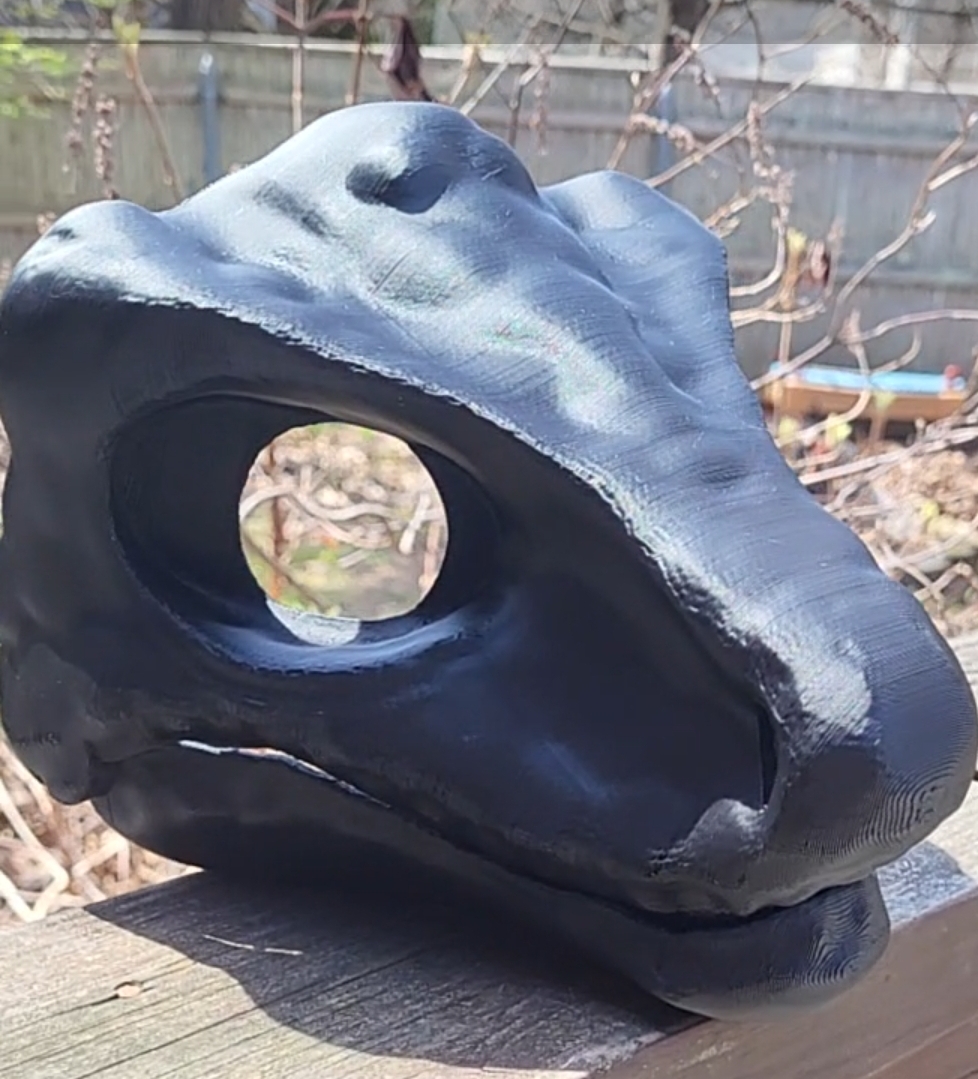 Dino mask STL file