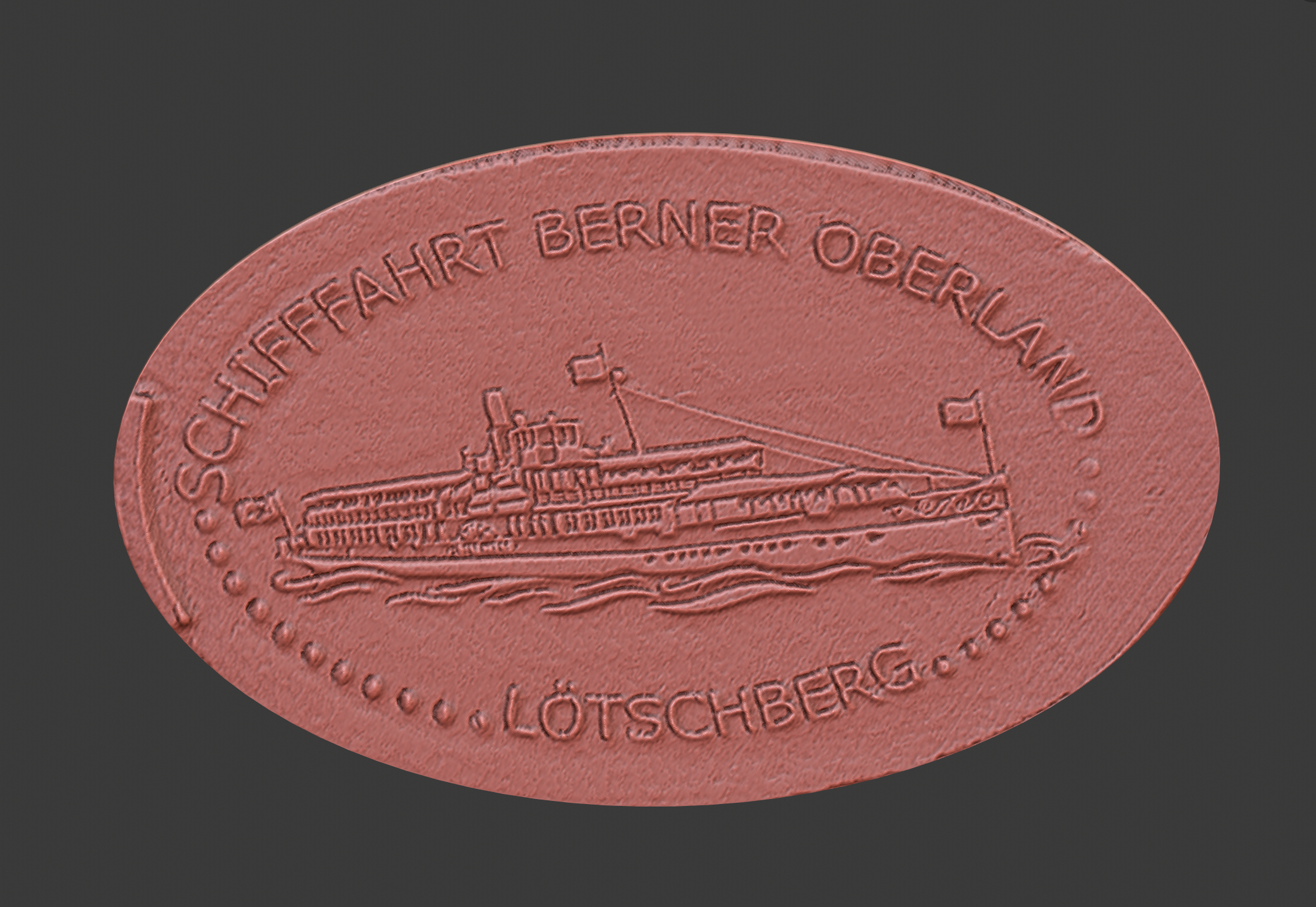 Loetschberg Paddle Steamer Elongated Coin