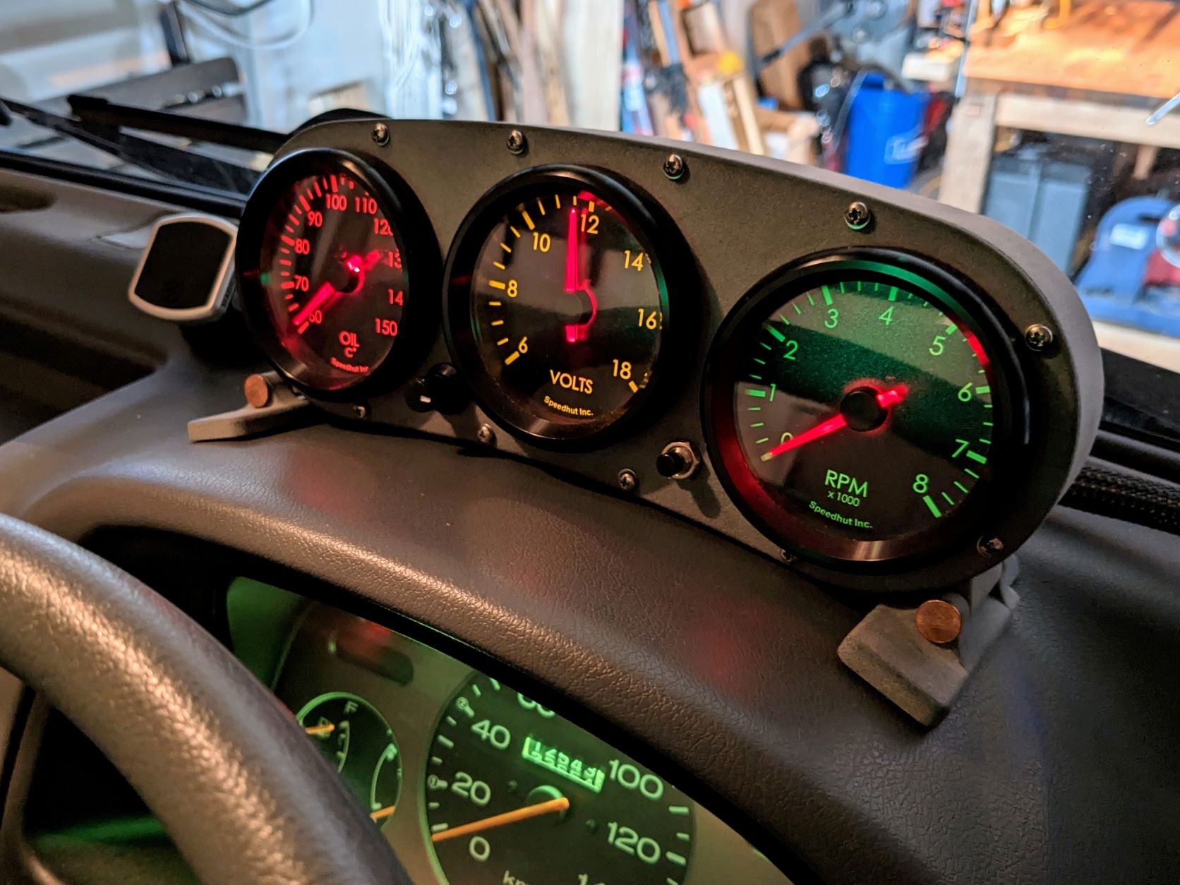 Three Gauge Cluster - 2-5/8"