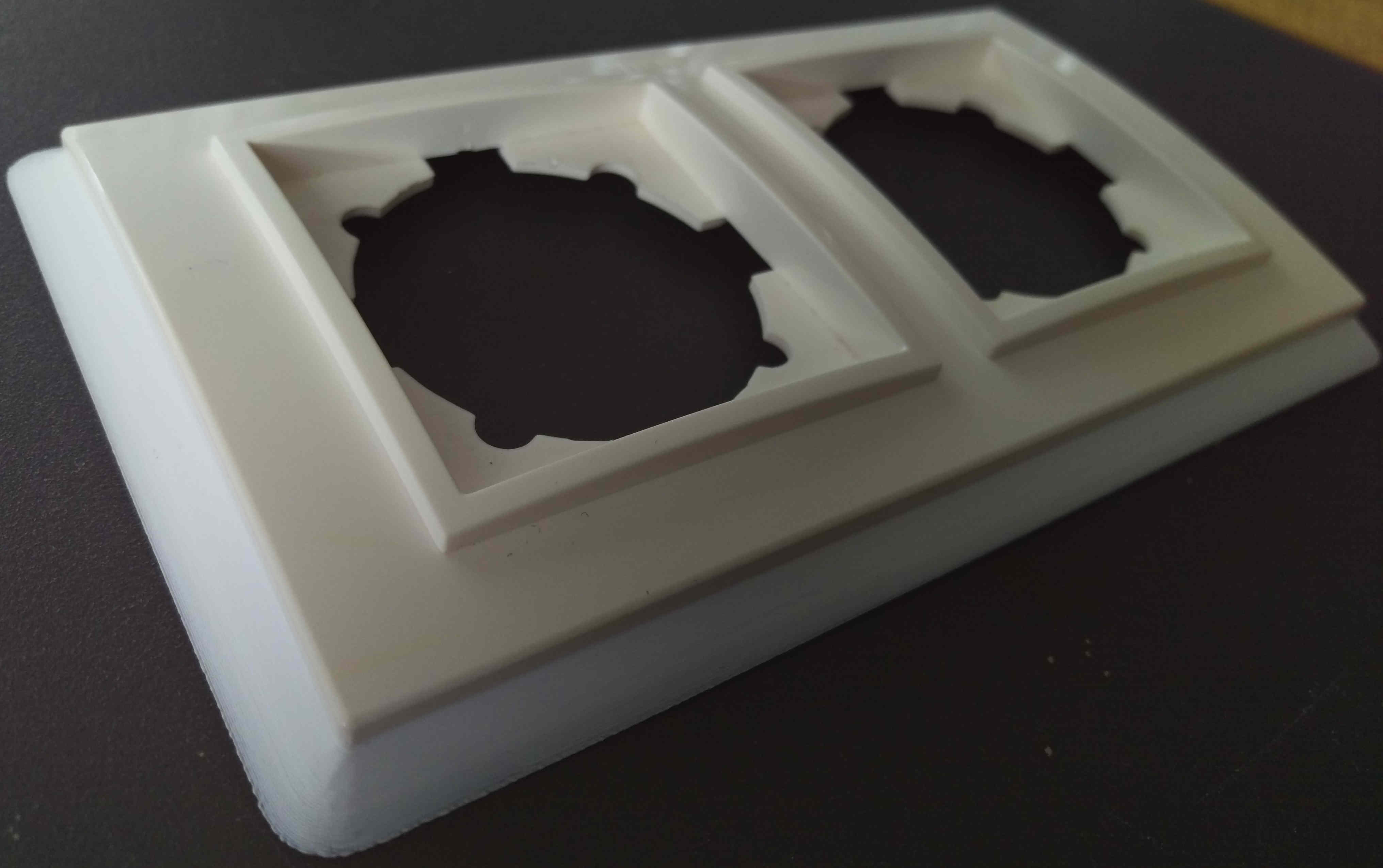 dual/twin socket/switch cover (ELBI) riser